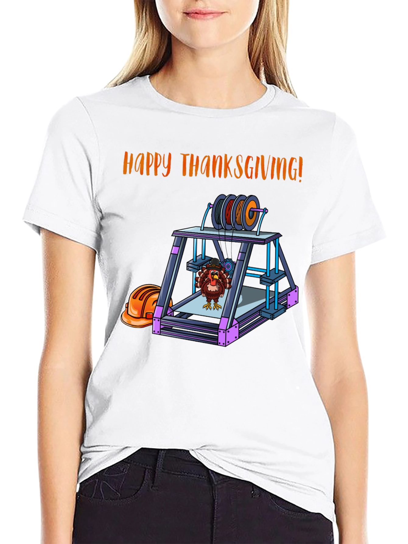 Thanksgiving 3D Printer Turkey T-Shirt