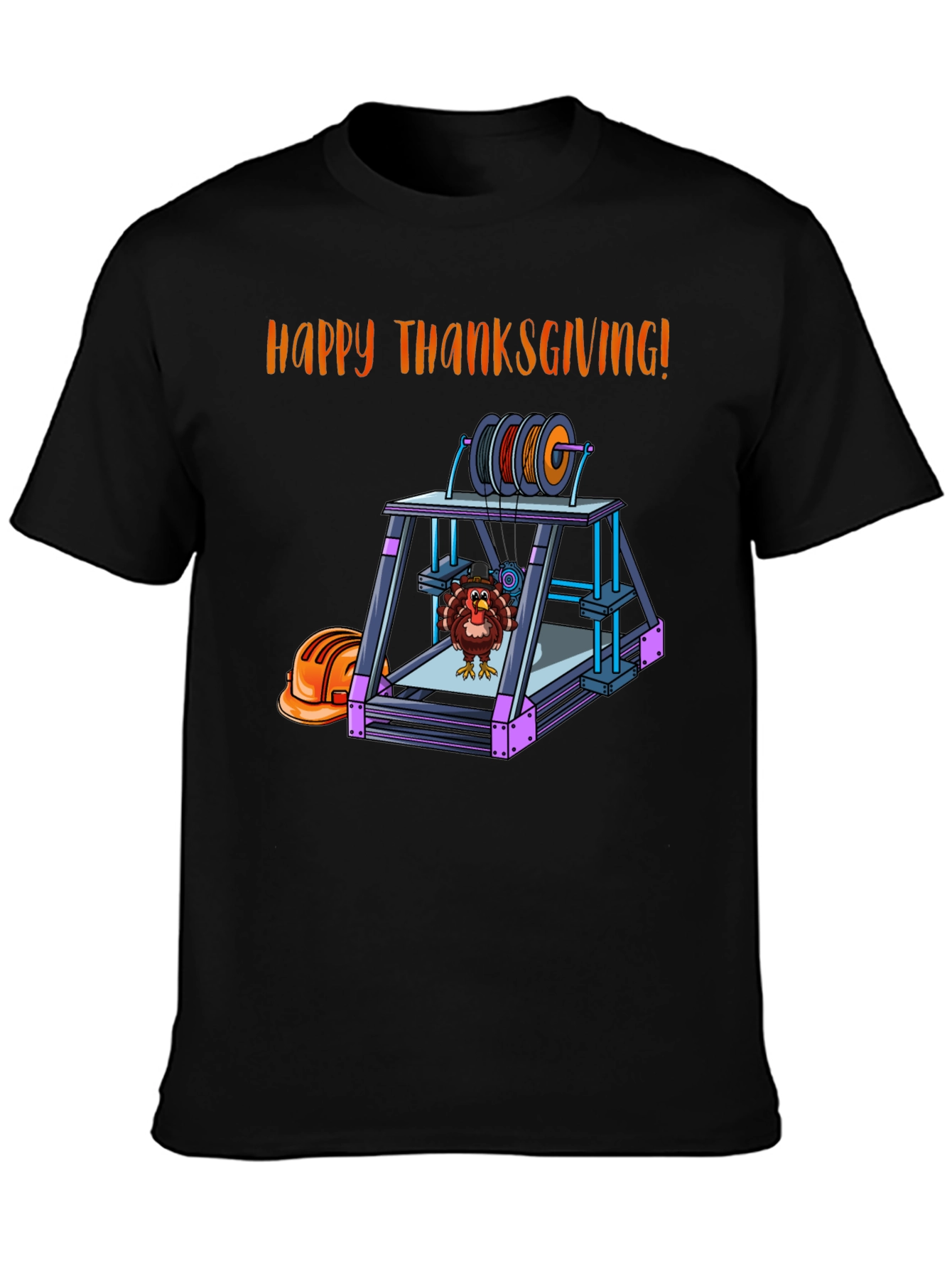 Thanksgiving 3D Printer Turkey T-Shirt