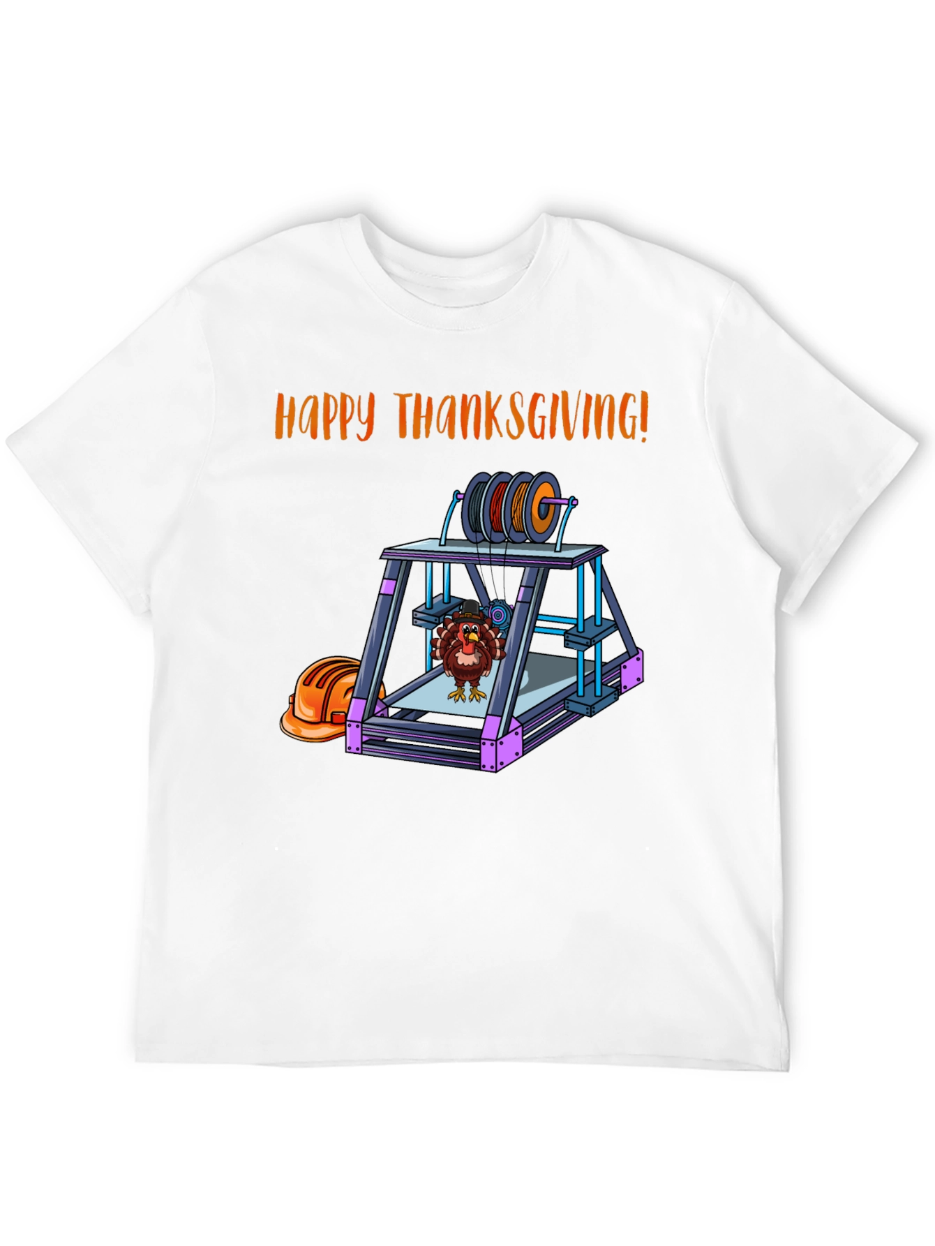 Thanksgiving 3D Printer Turkey T-Shirt