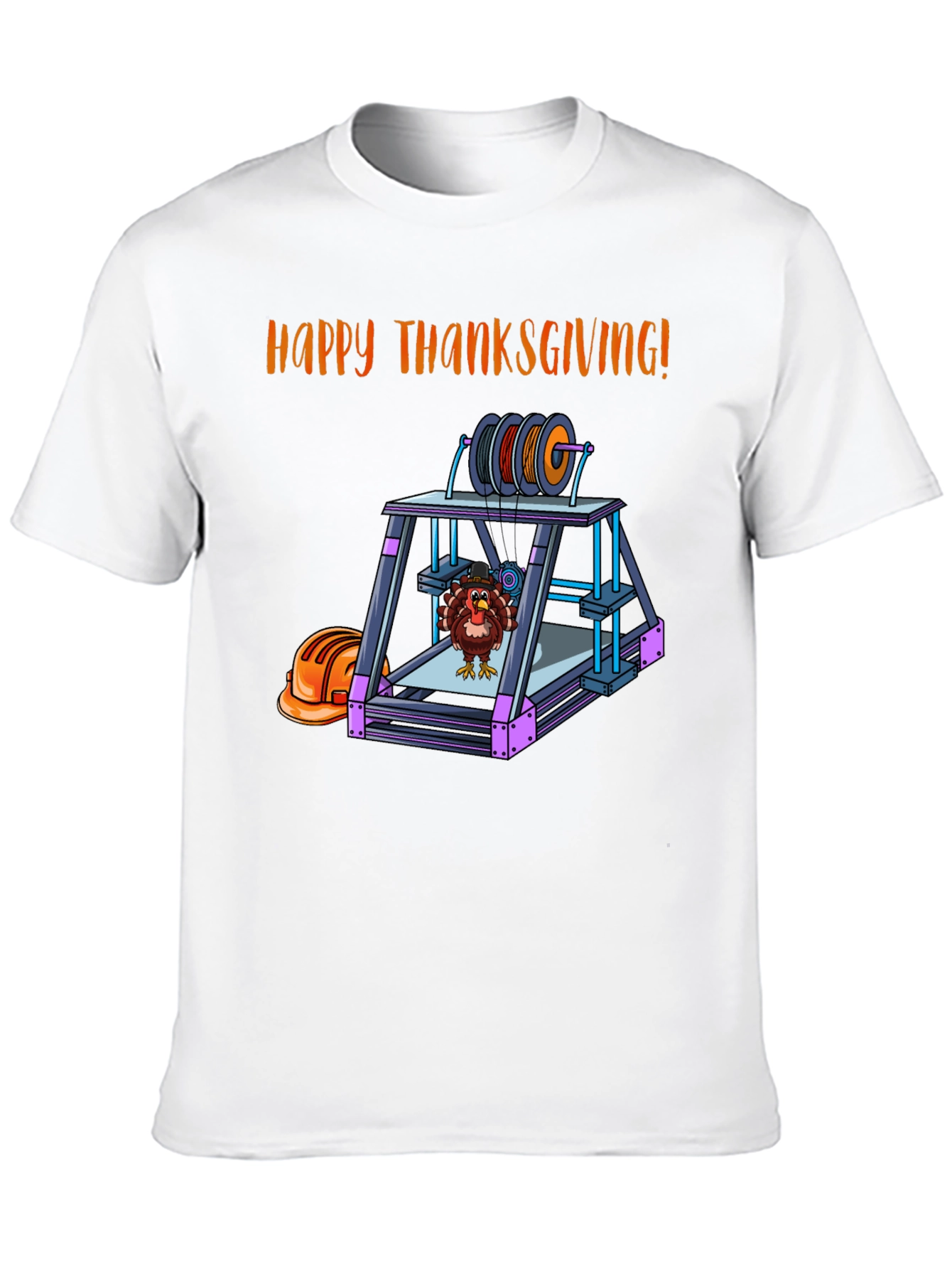 Thanksgiving 3D Printer Turkey T-Shirt