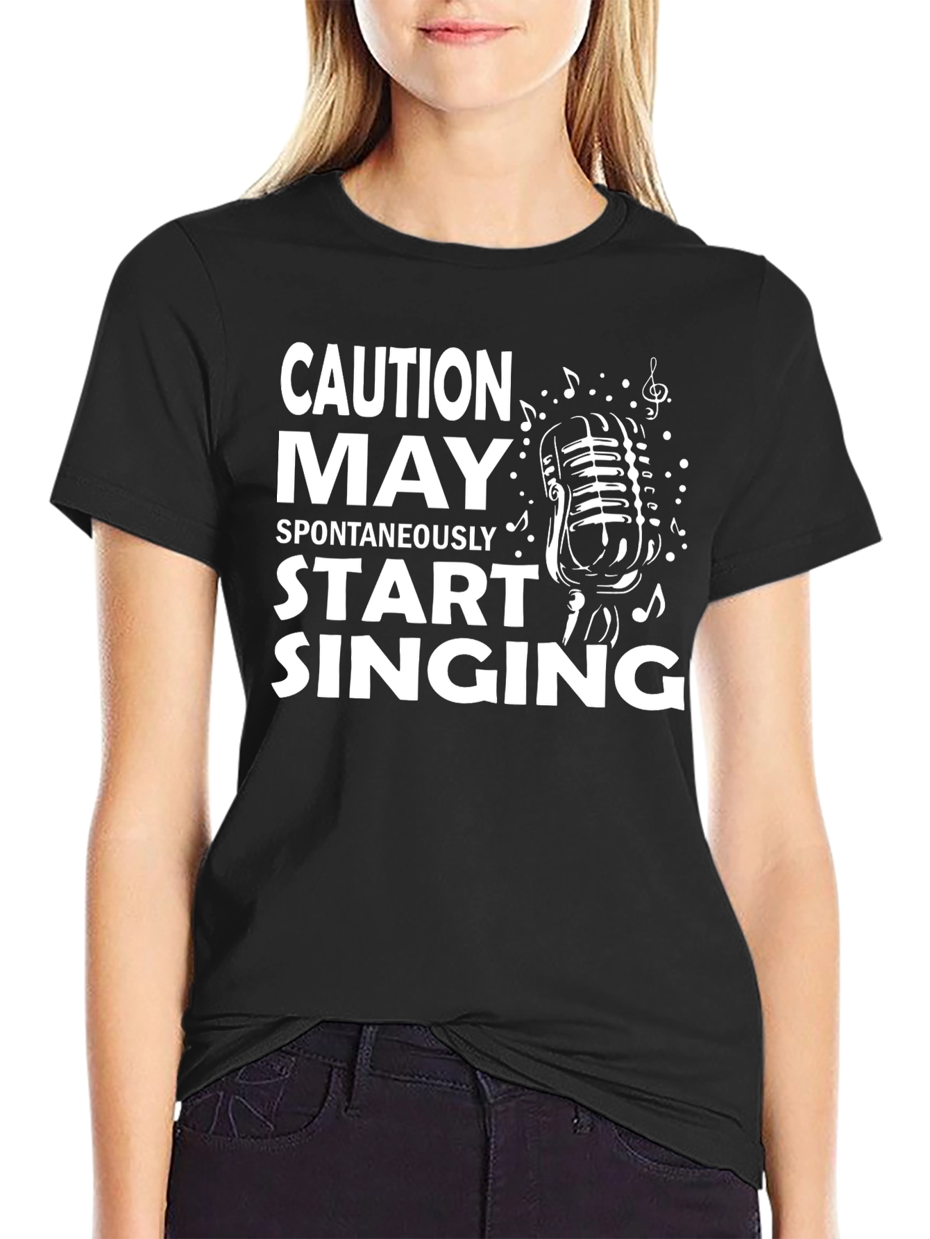 Caution May Spontaneously Start Singing T-Shirt