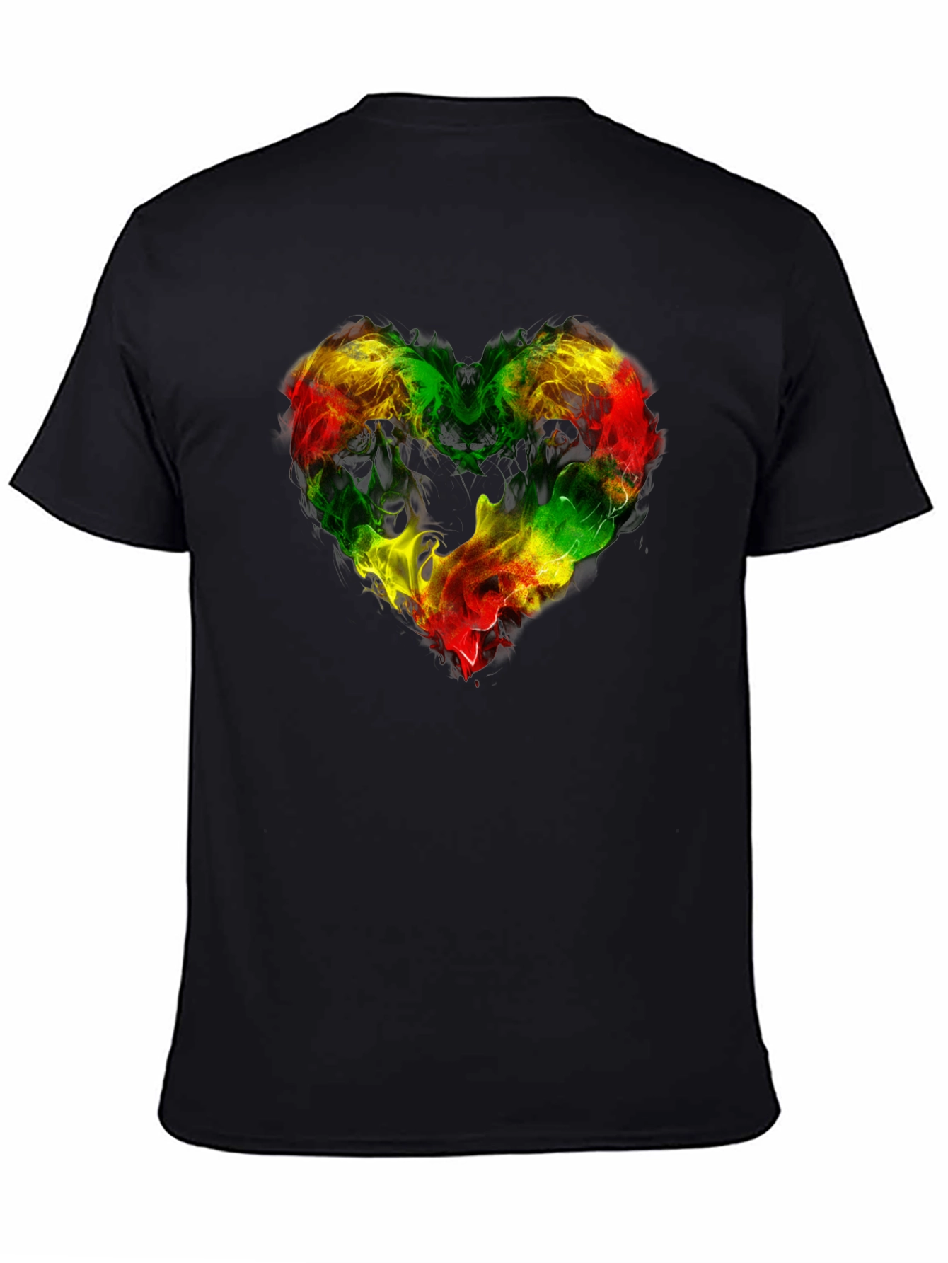 Rasta Heart T-Shirt - Reggae Inspired Design