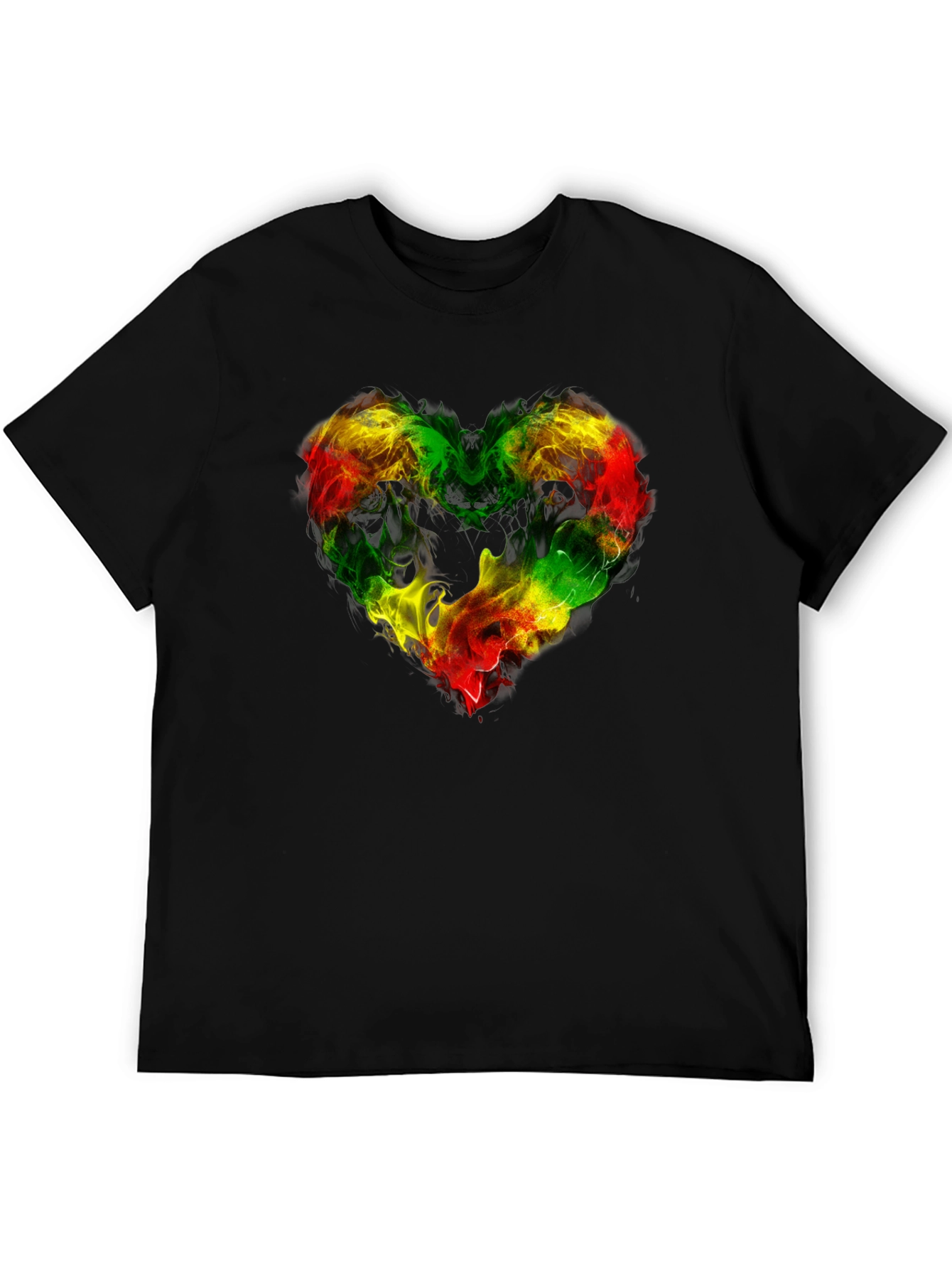 Rasta Heart T-Shirt - Reggae Inspired Design