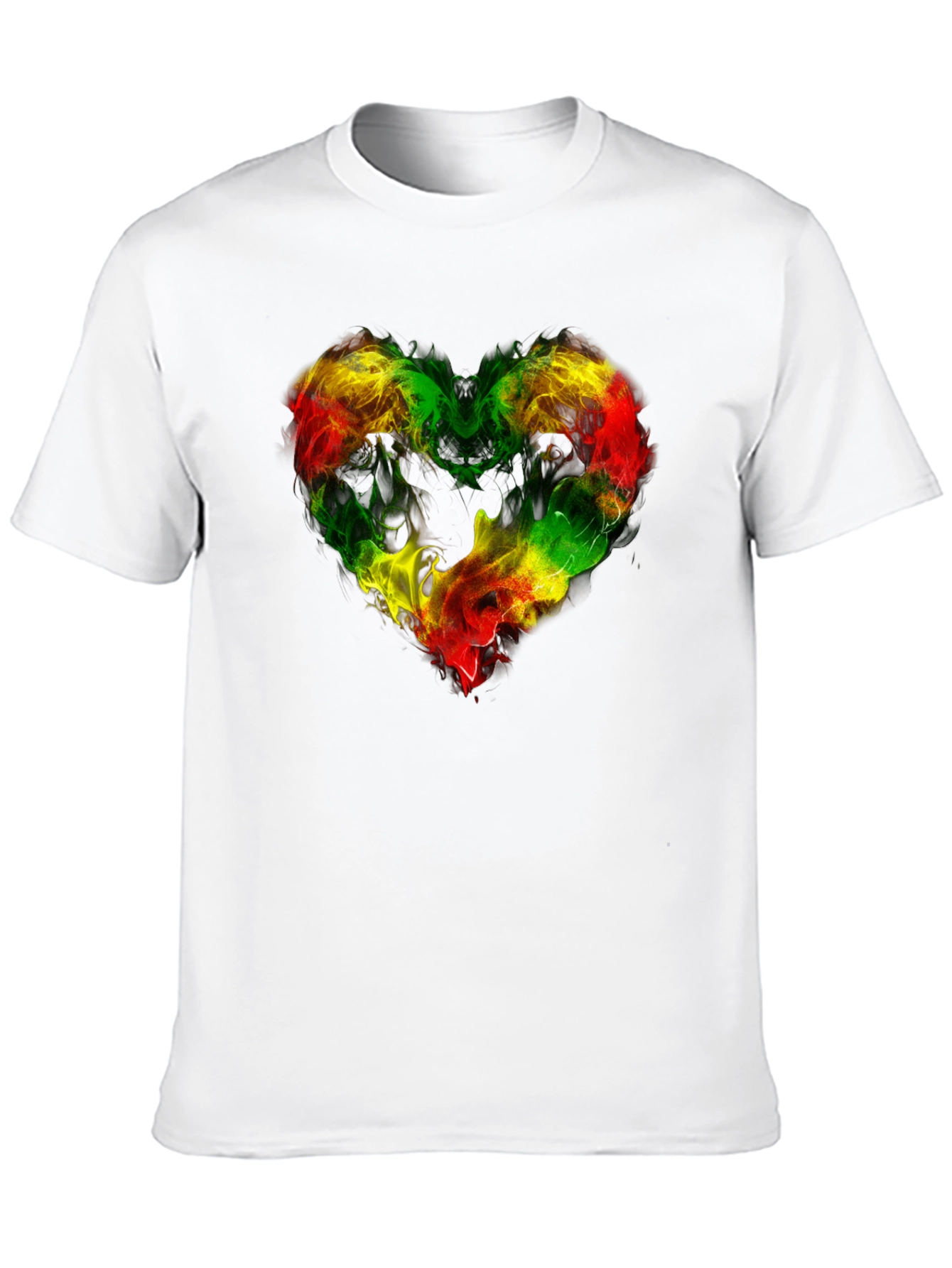 Rasta Heart T-Shirt - Reggae Inspired Design