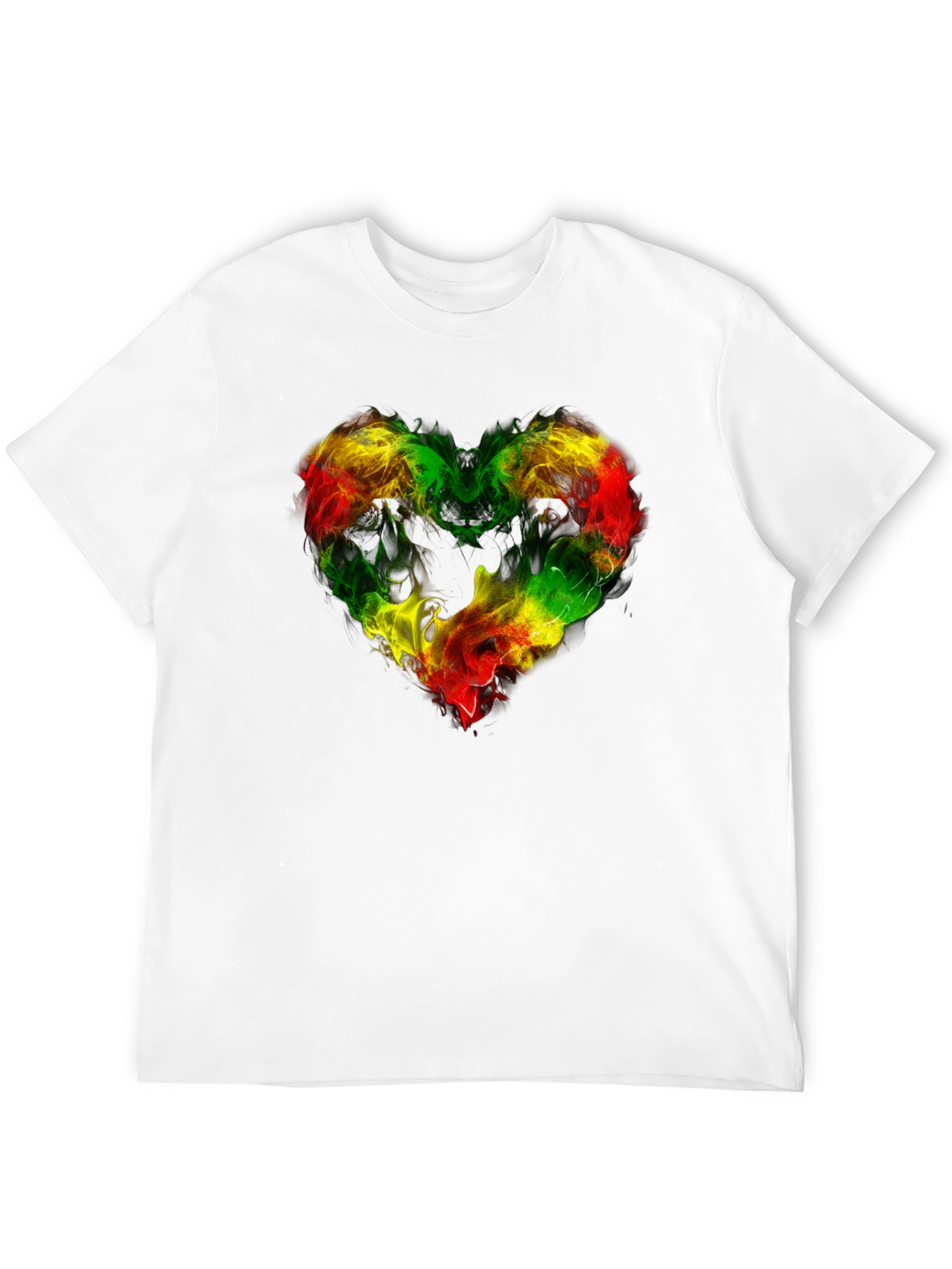 Rasta Heart T-Shirt - Reggae Inspired Design