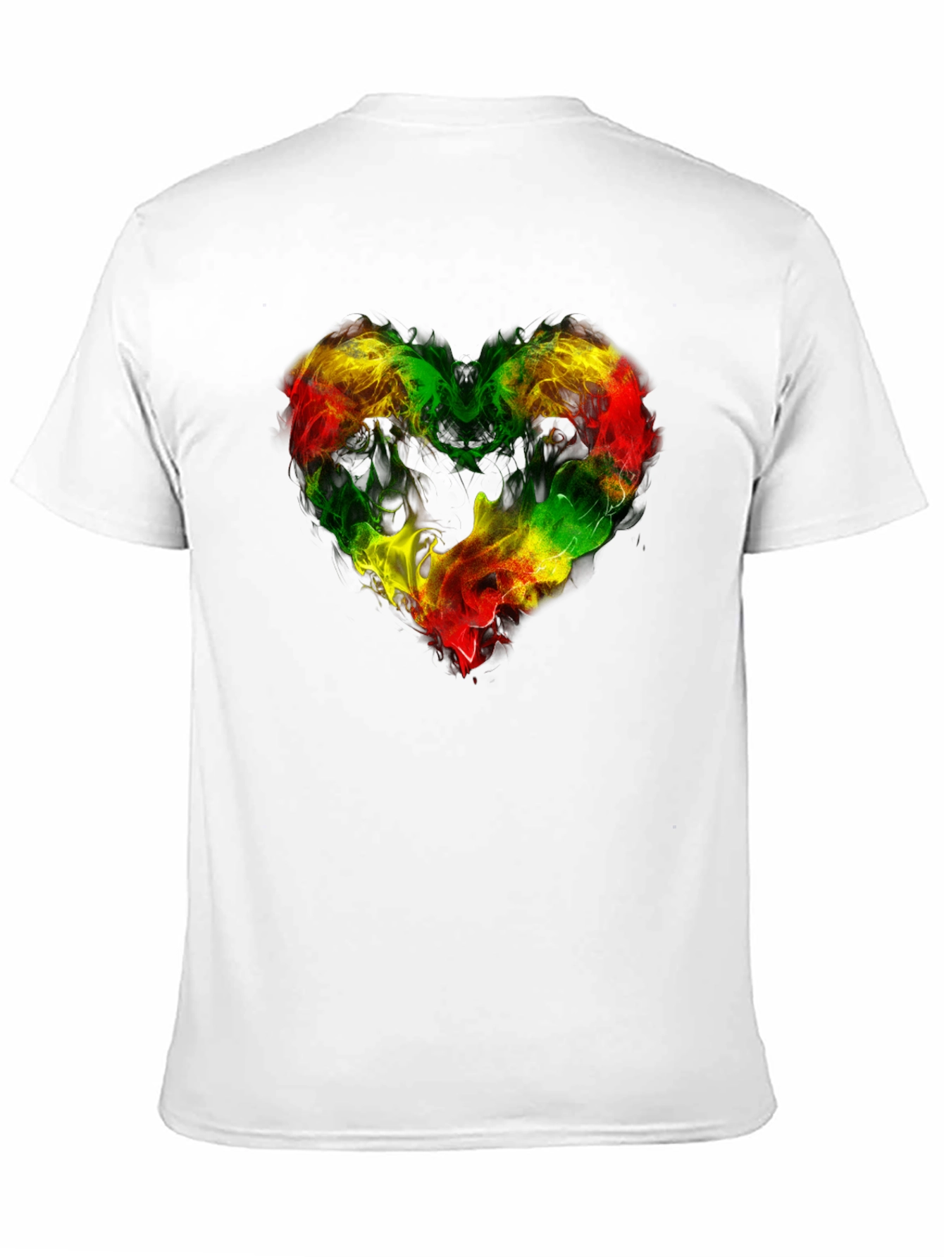 Rasta Heart T-Shirt - Reggae Inspired Design