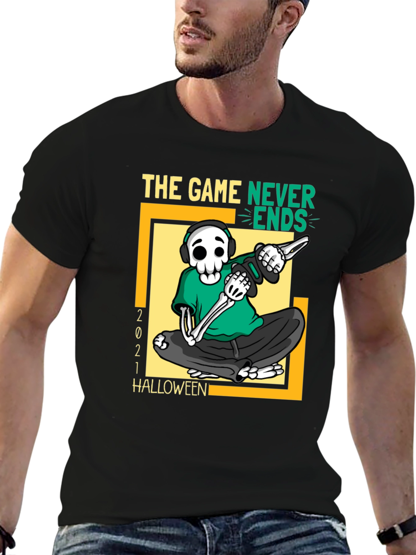 The Game Never Ends Halloween T-Shirt