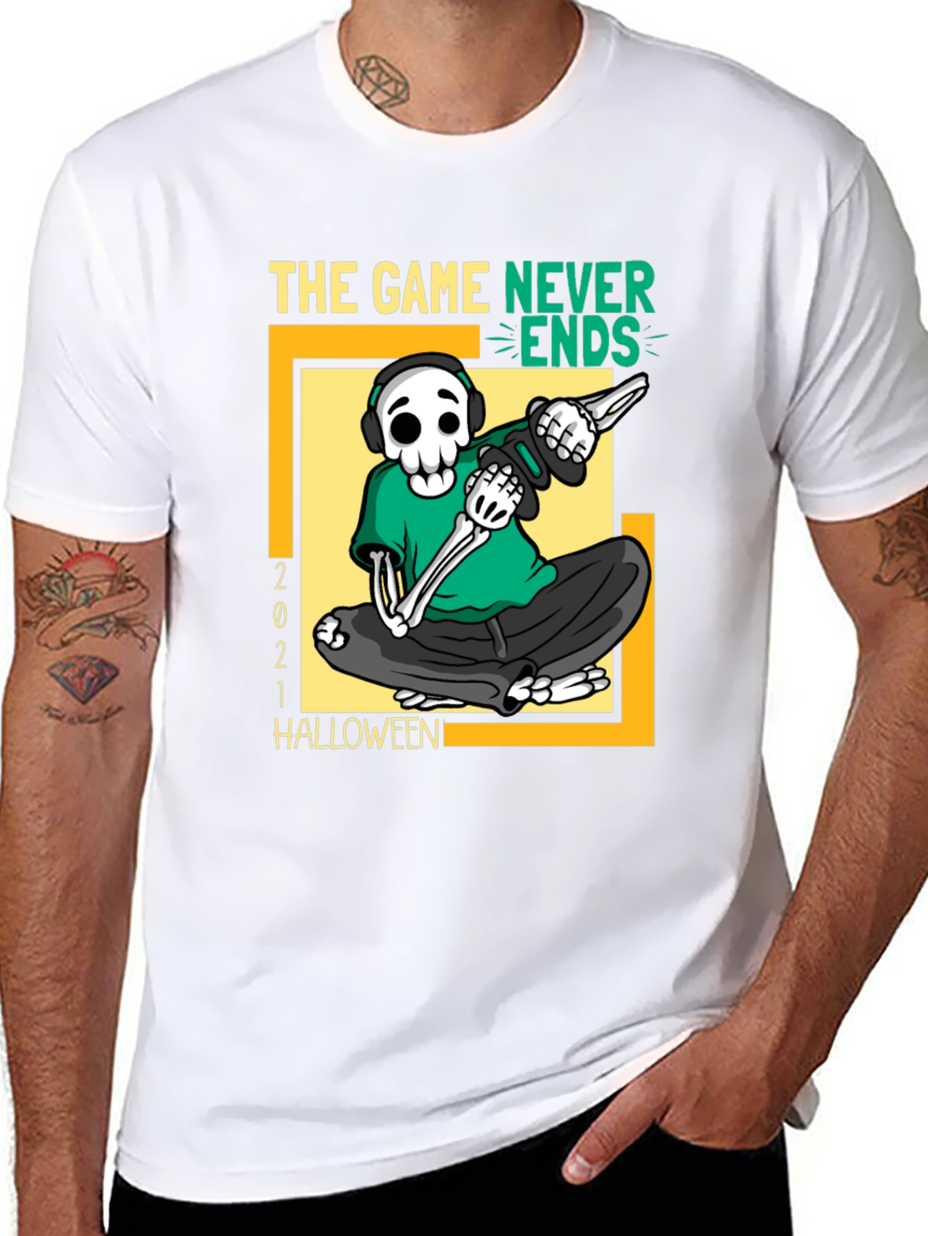 The Game Never Ends Halloween T-Shirt