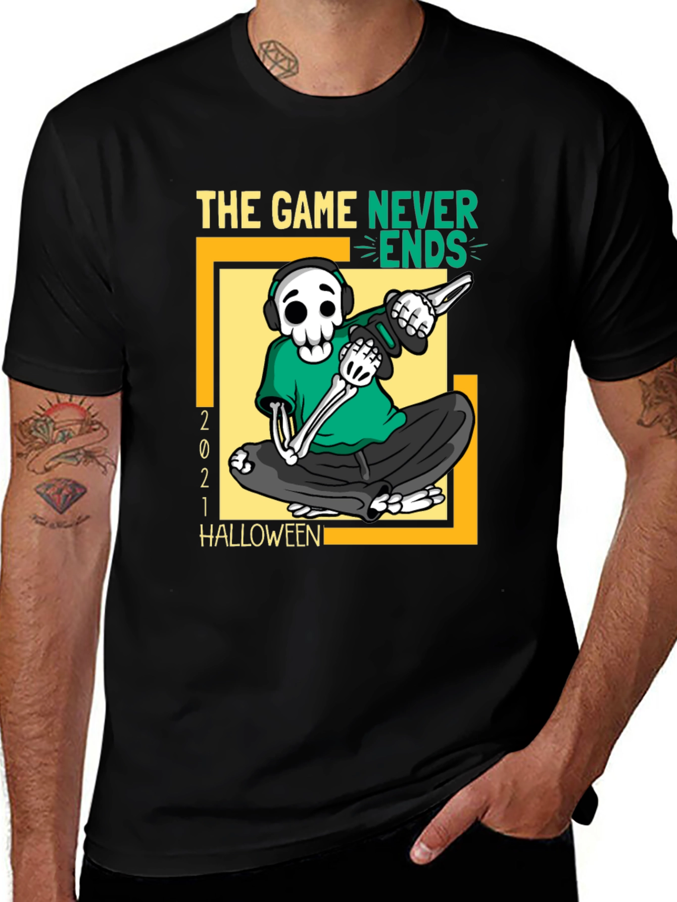 The Game Never Ends Halloween T-Shirt