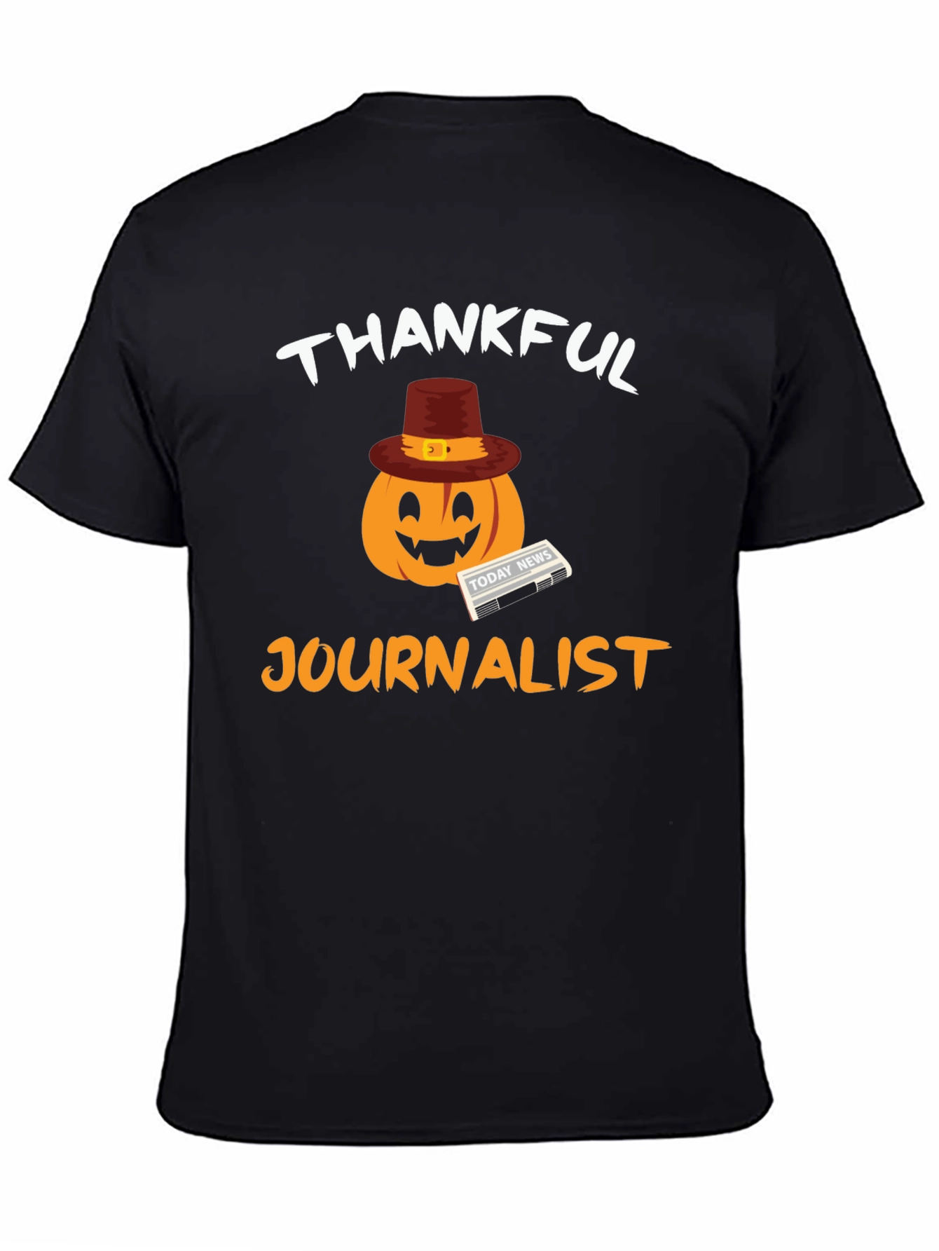 Thankful Journalist Pumpkin T-Shirt