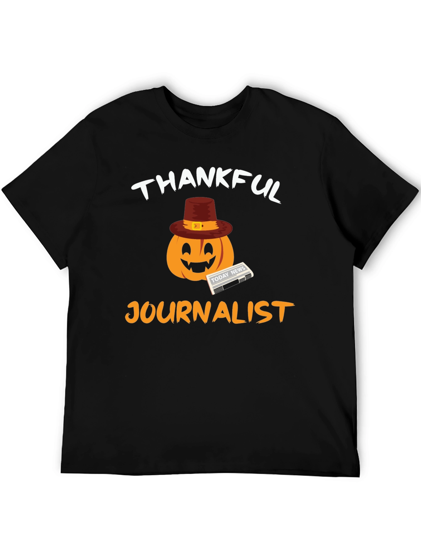 Thankful Journalist Pumpkin T-Shirt