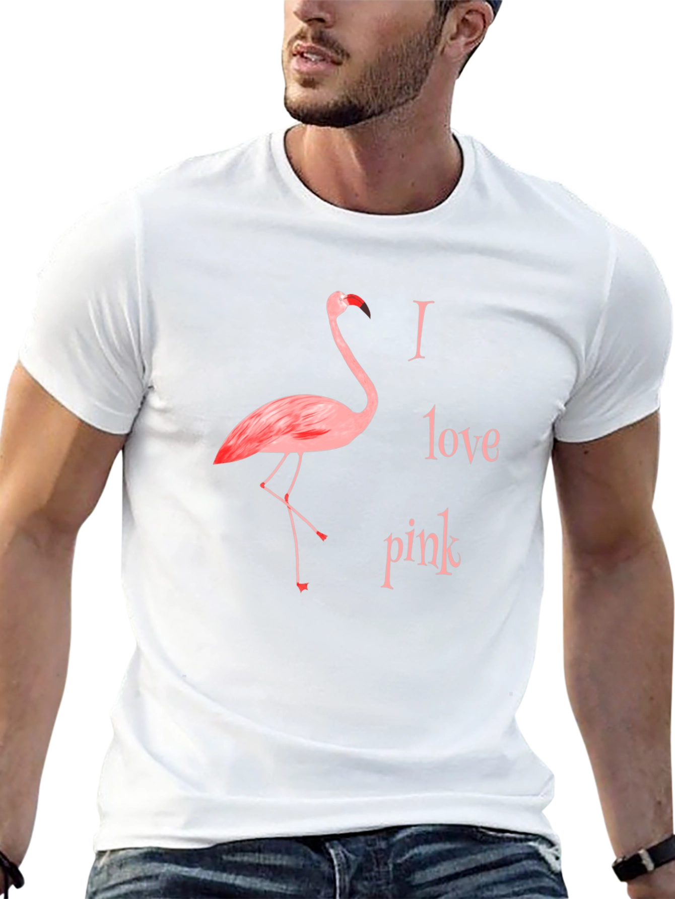 I Love Pink Flamingo T-Shirt