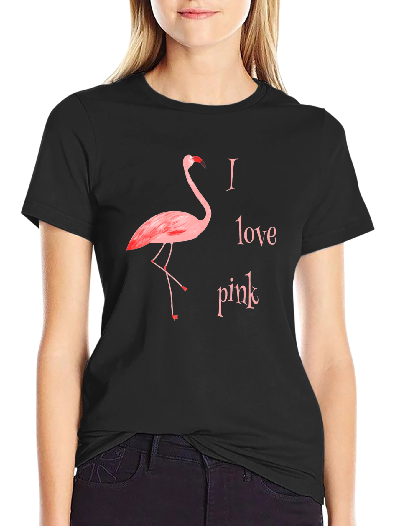 I Love Pink Flamingo T-Shirt