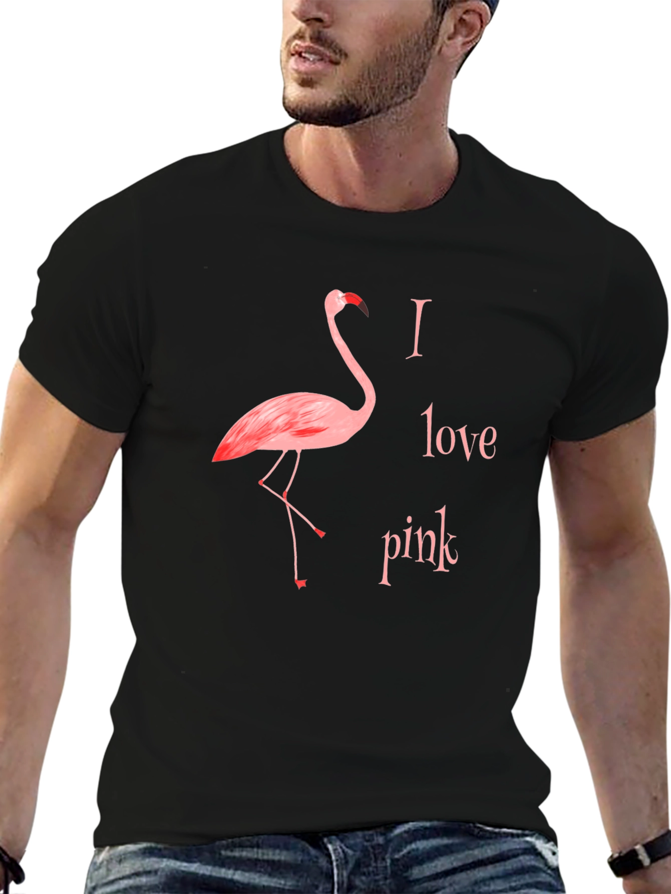 I Love Pink Flamingo T-Shirt