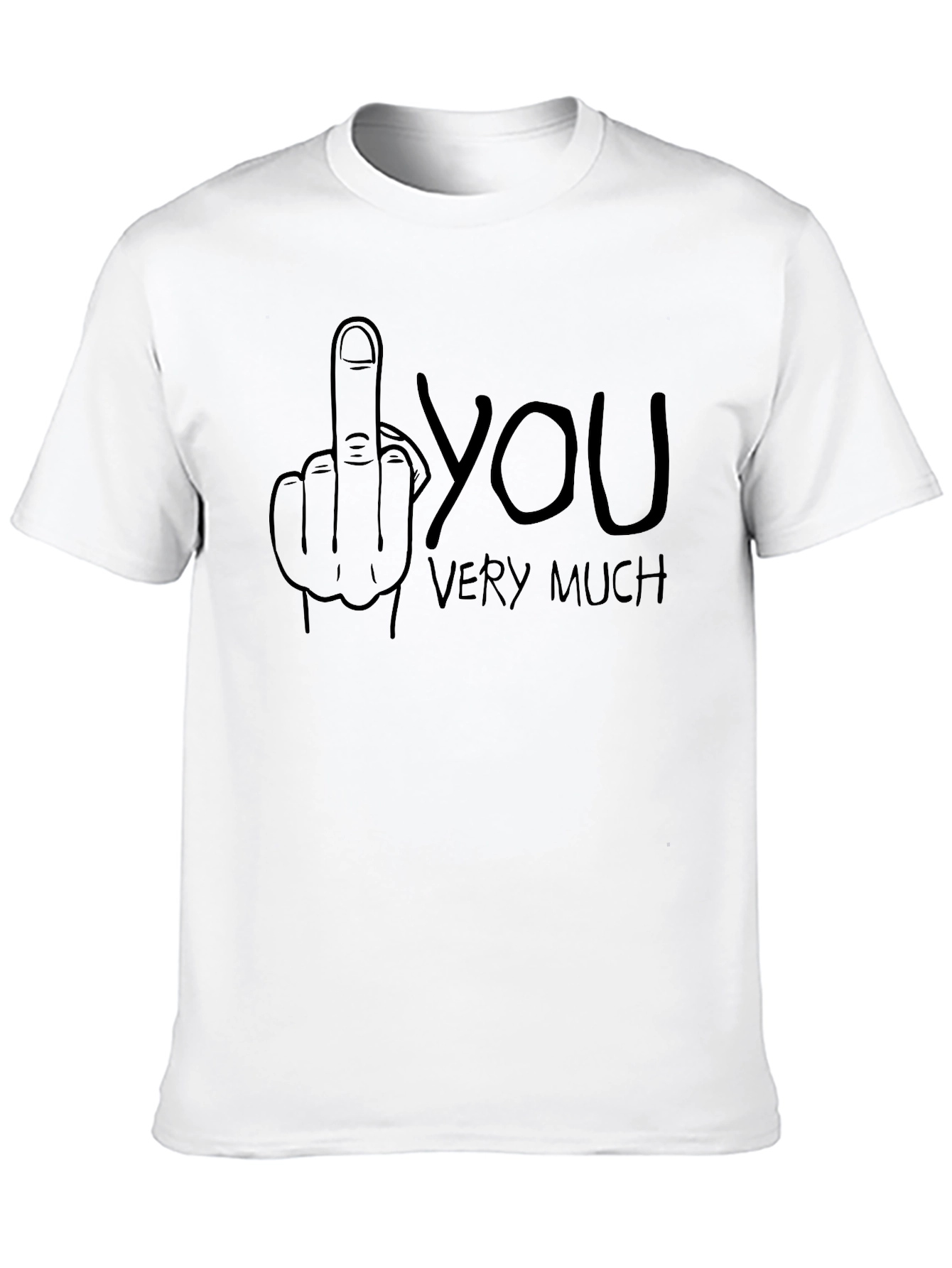 Funny Middle Finger T-Shirt - Sarcastic Graphic Tee