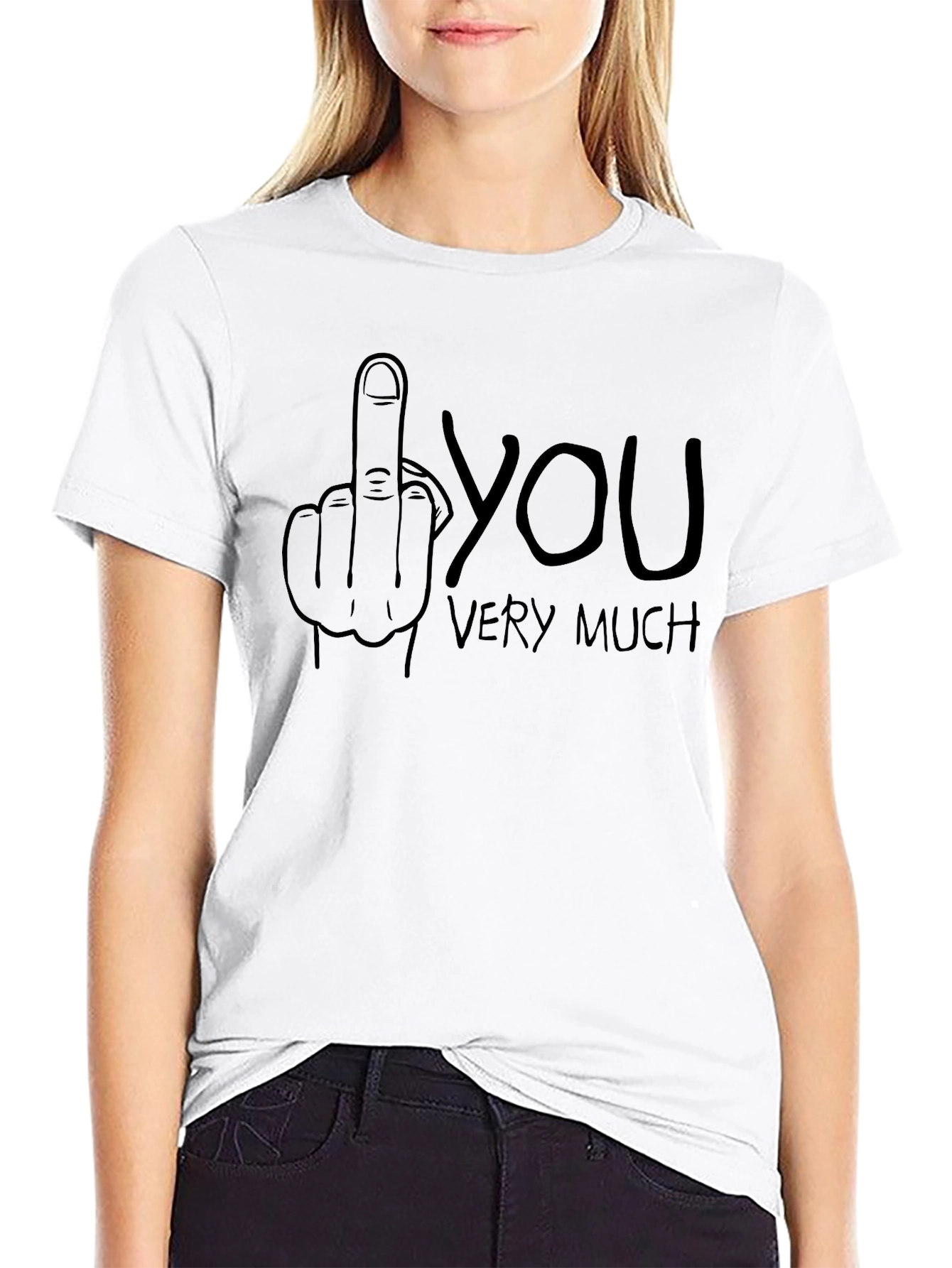 Funny Middle Finger T-Shirt - Sarcastic Graphic Tee