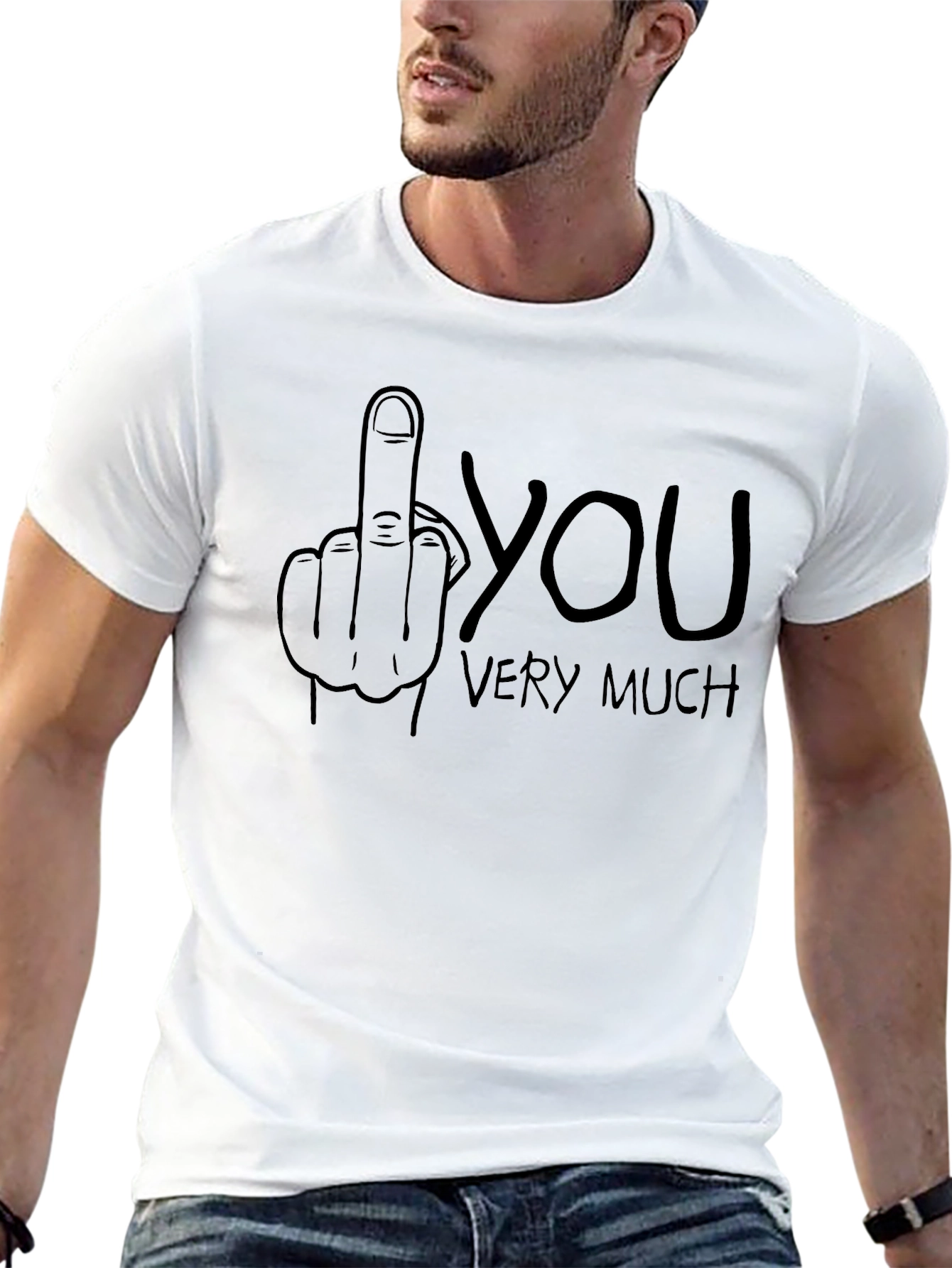 Funny Middle Finger T-Shirt - Sarcastic Graphic Tee