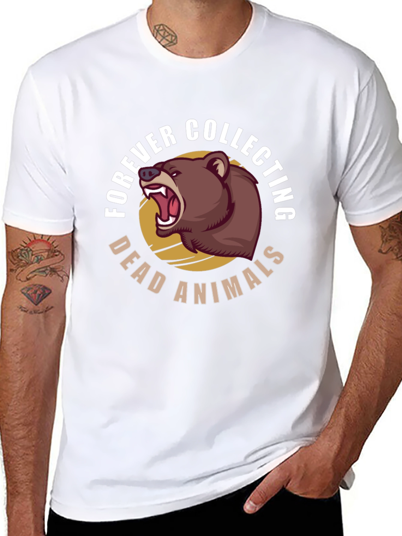Forever Collecting Dead Animals Bear T-Shirt