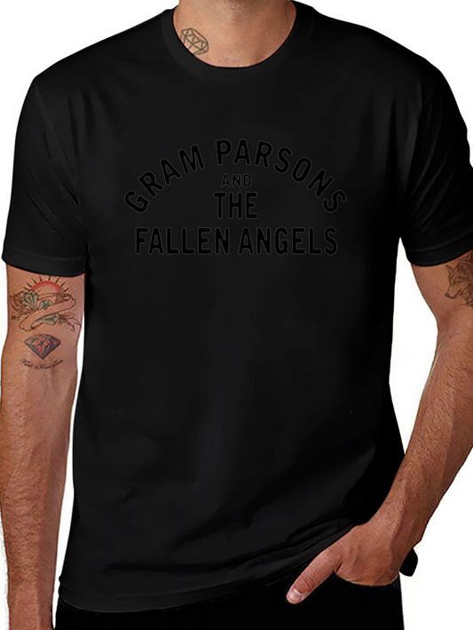 Gram Parsons and The Fallen Angels Black T-Shirt