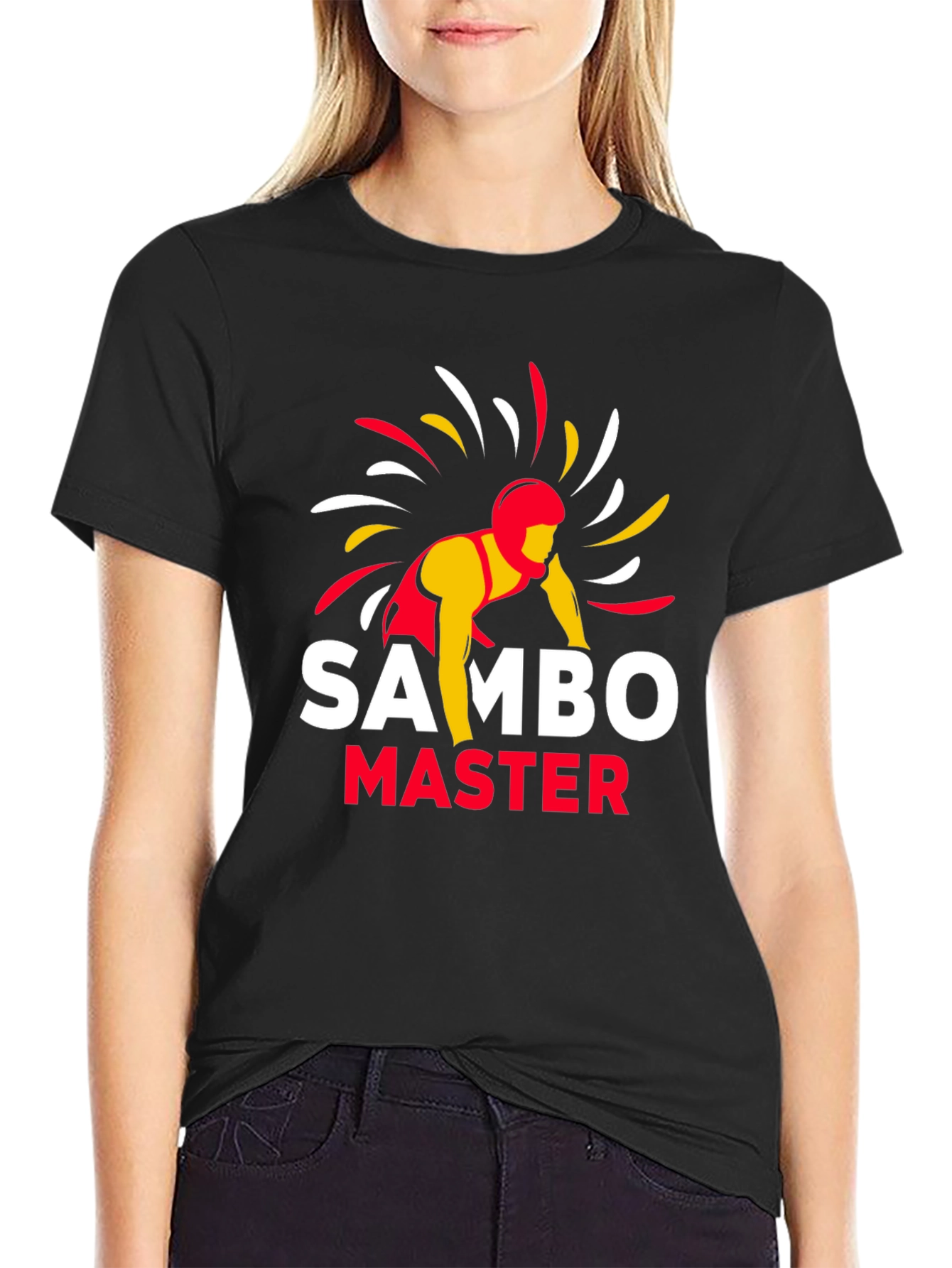 Sambo Master Black T-Shirt - Wrestling Martial Arts Tee