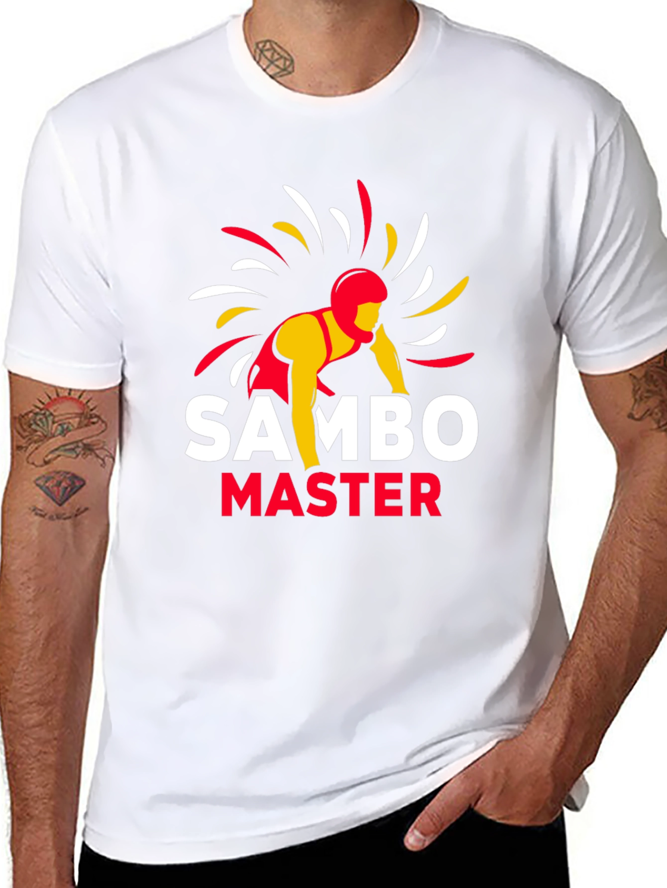 Sambo Master Black T-Shirt - Wrestling Martial Arts Tee