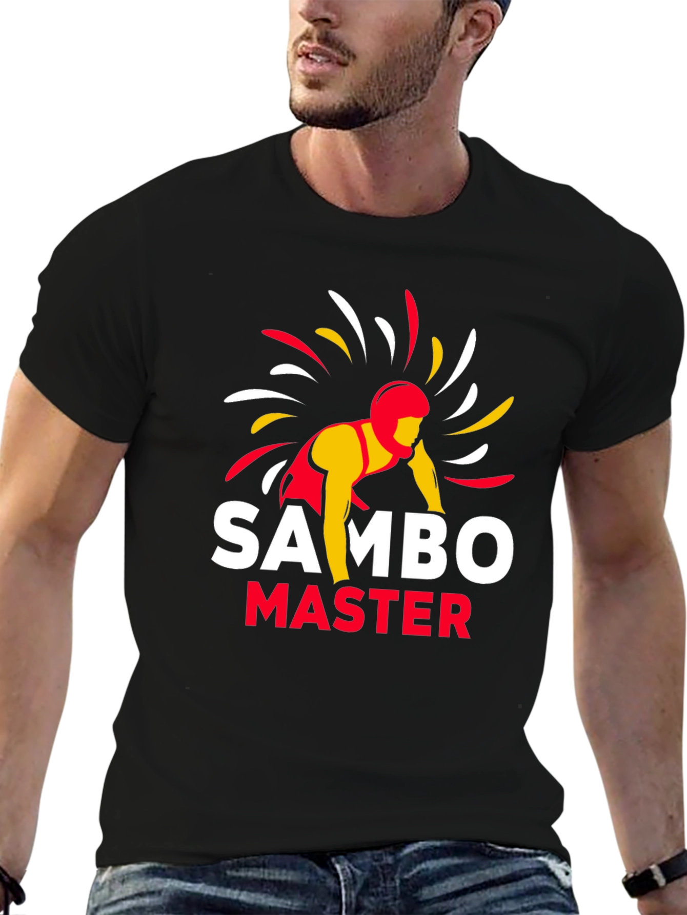 Sambo Master Black T-Shirt - Wrestling Martial Arts Tee