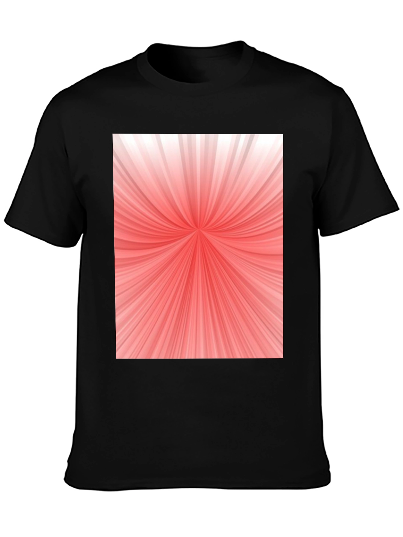 Starburst Tee - Abstract Graphic Print Black T-Shirt