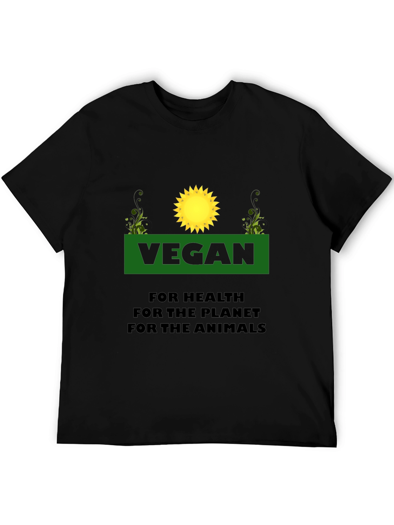 Vegan T-Shirt: For Health Planet Animals