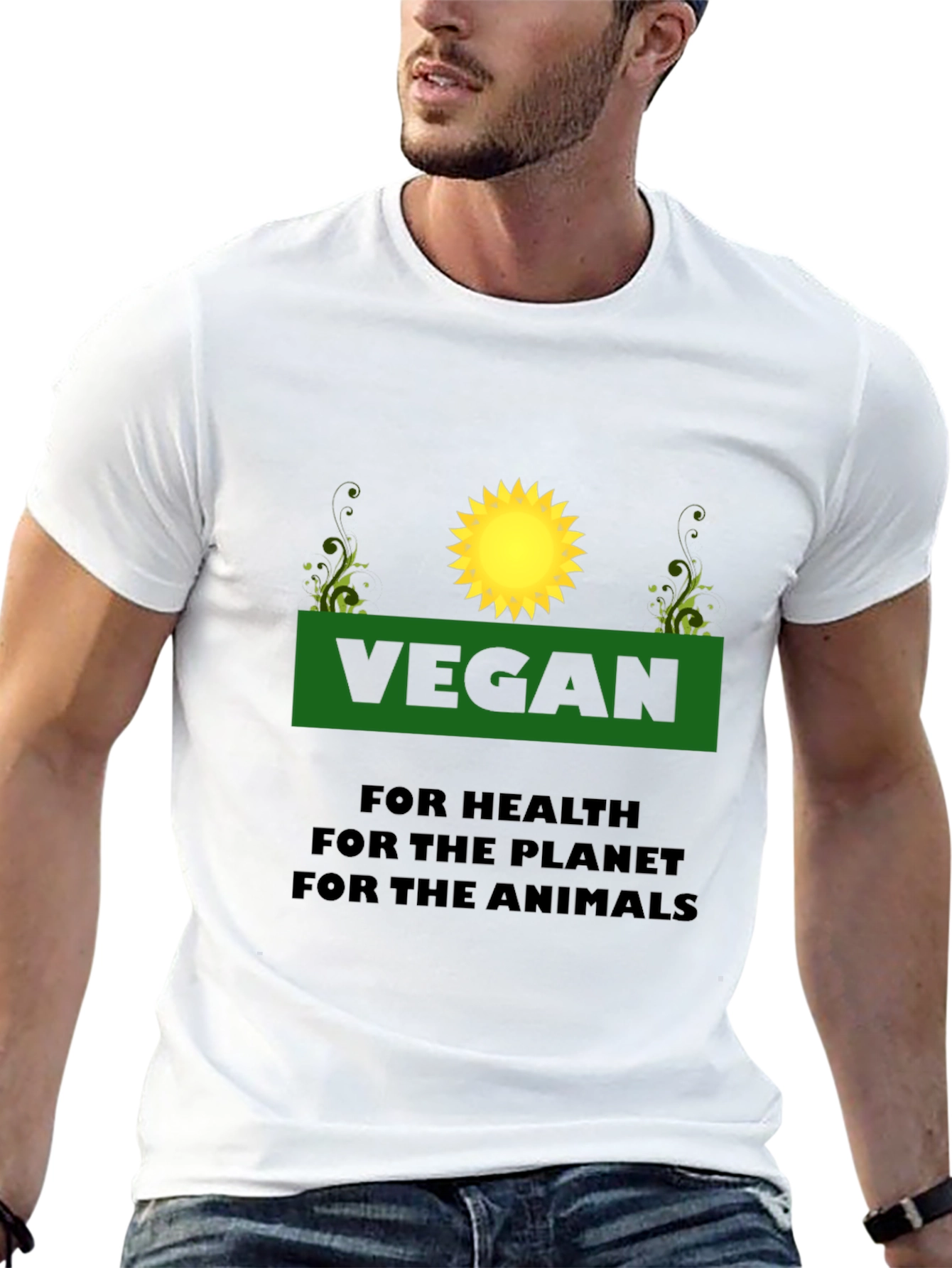 Vegan T-Shirt: For Health Planet Animals