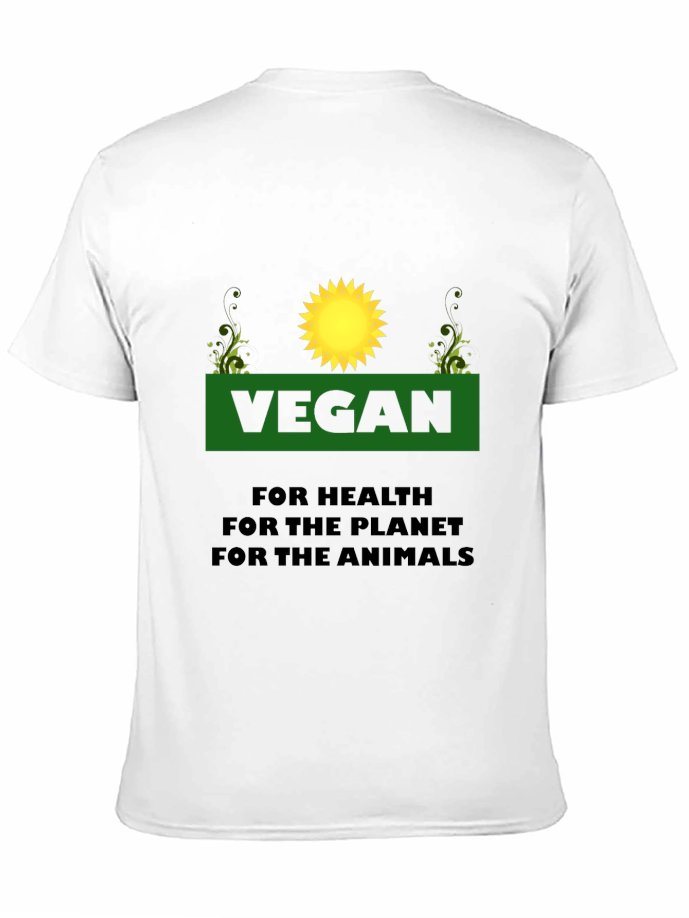 Vegan T-Shirt: For Health Planet Animals
