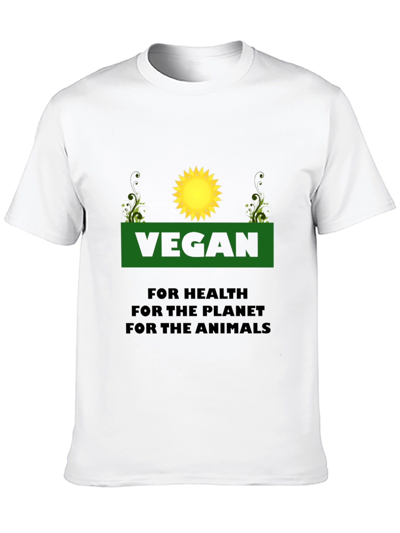 Vegan T-Shirt: For Health Planet Animals
