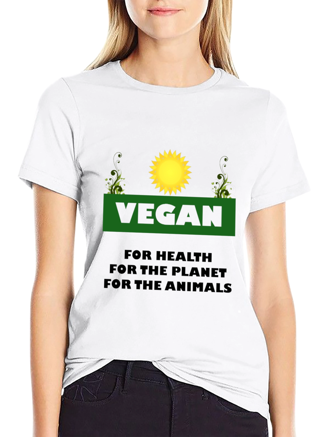Vegan T-Shirt: For Health Planet Animals