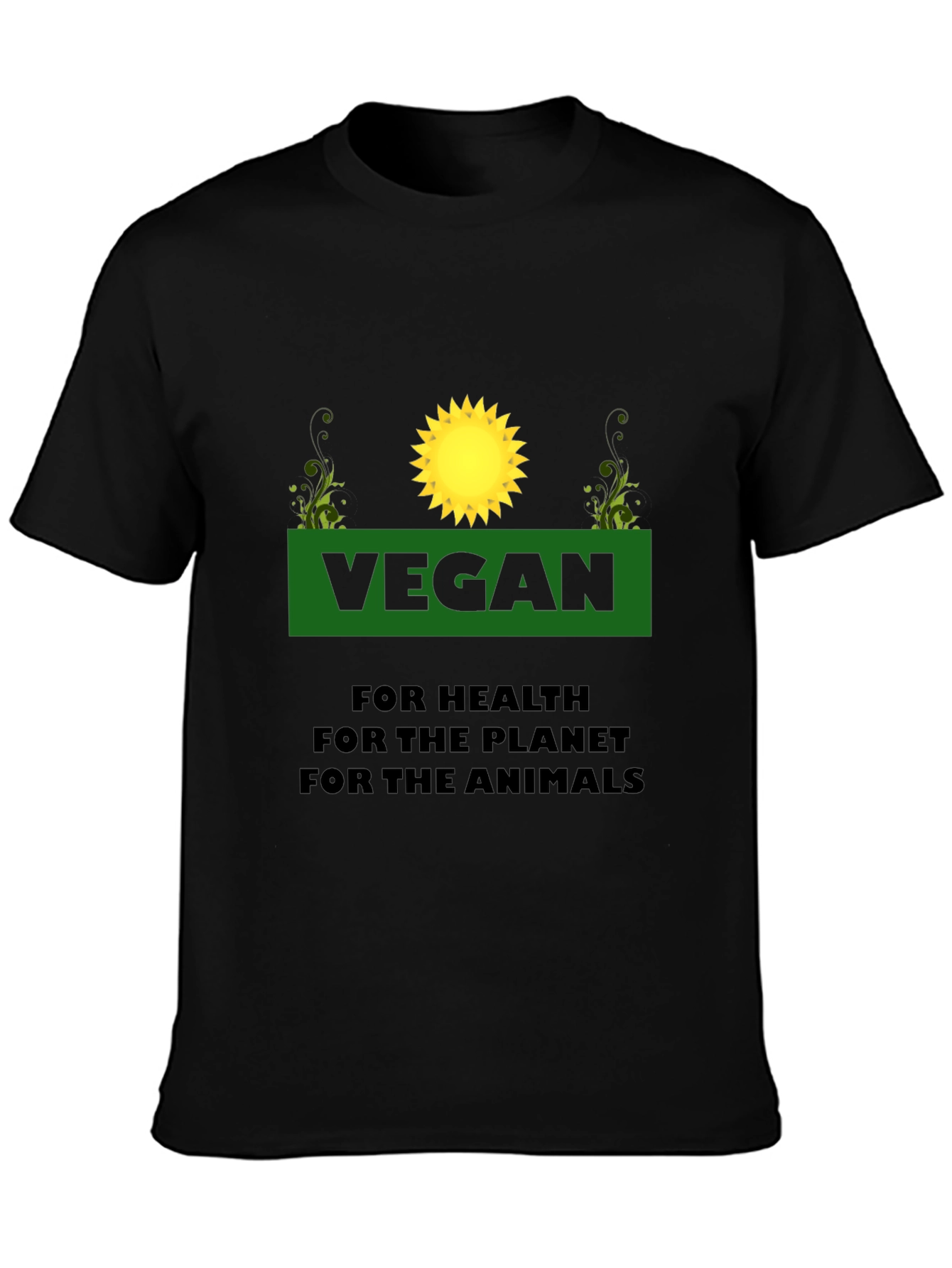 Vegan T-Shirt: For Health Planet Animals
