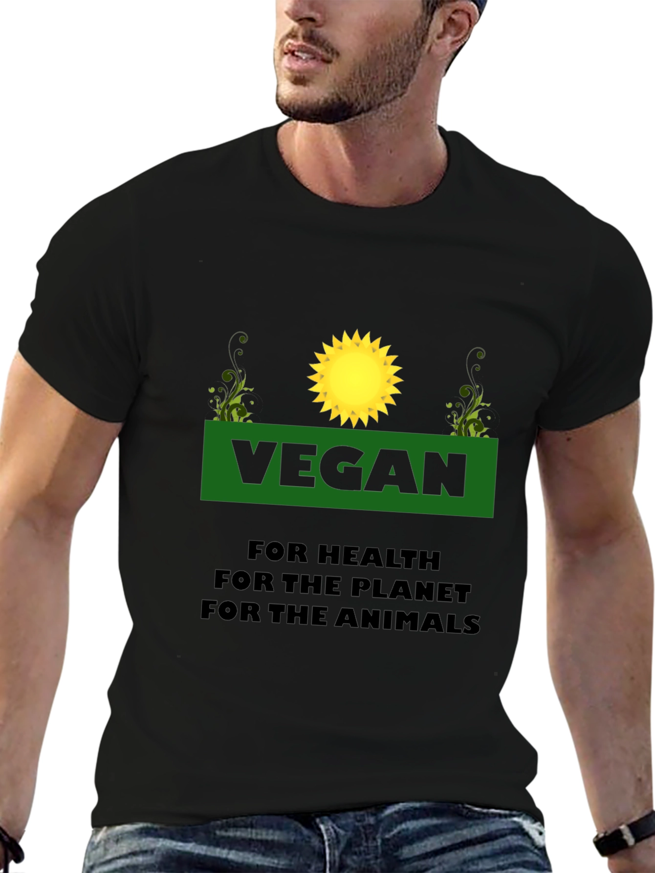 Vegan T-Shirt: For Health Planet Animals