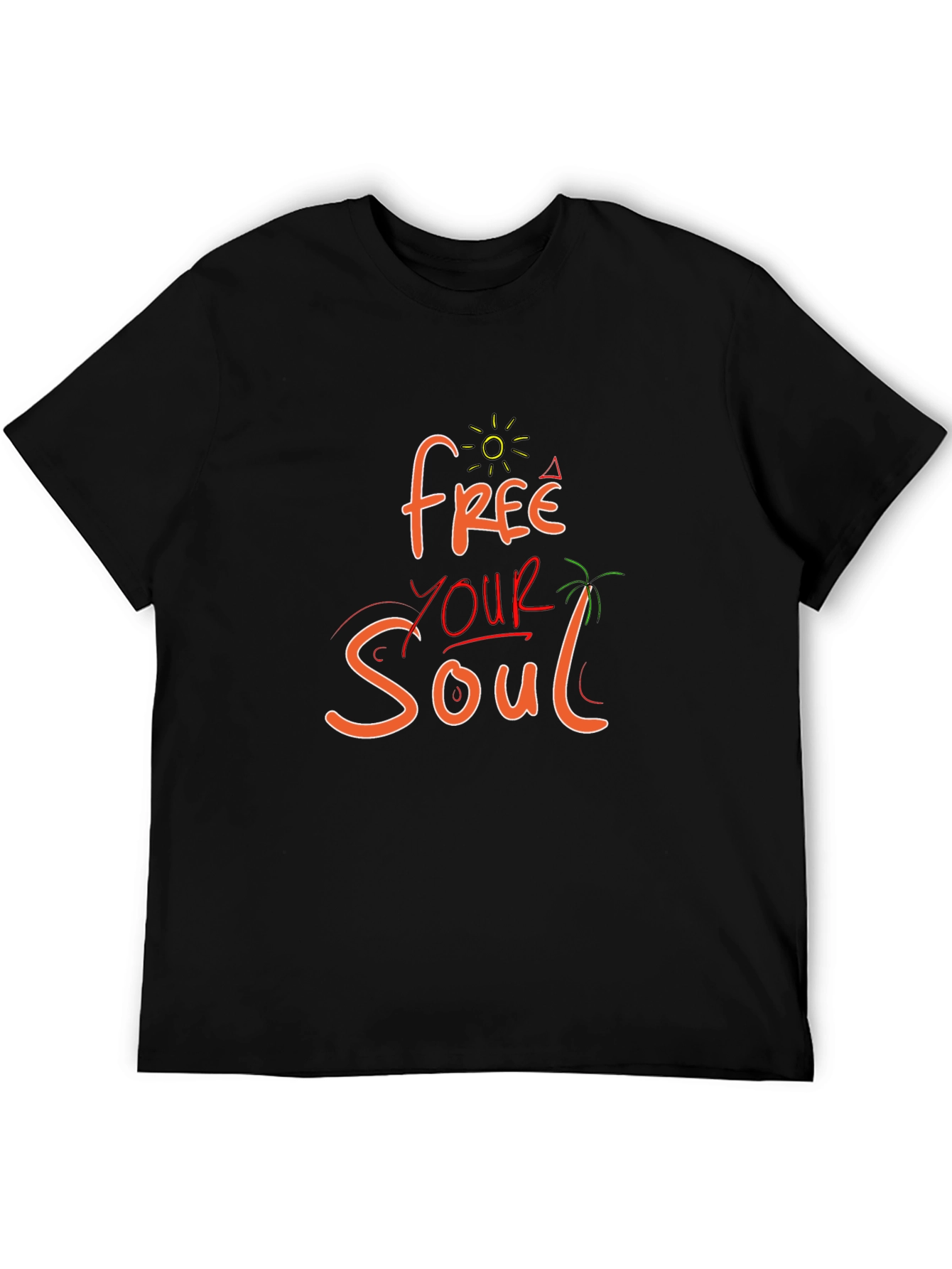 Free Your Soul Graphic Tee - Black