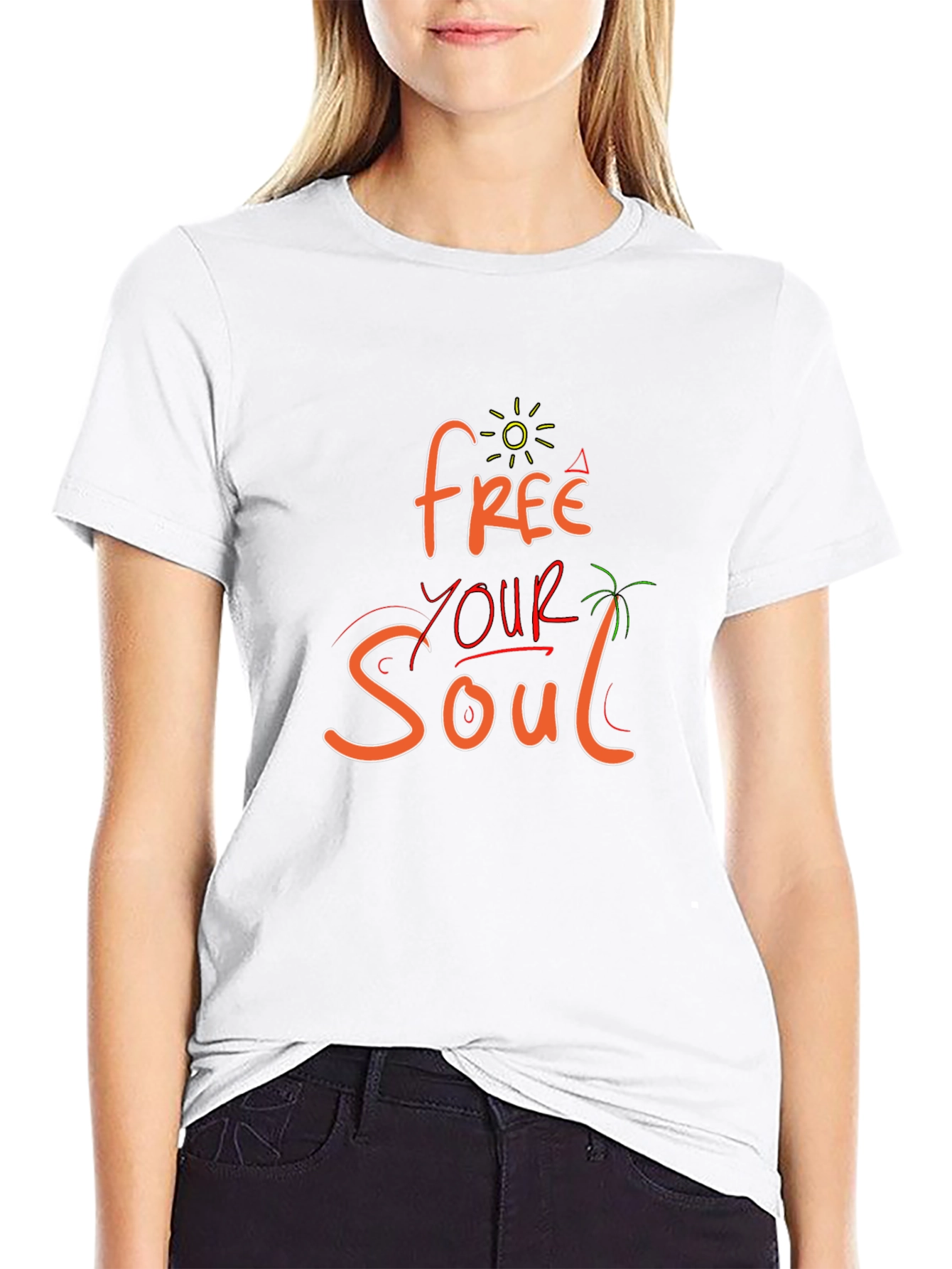 Free Your Soul Graphic Tee - Black