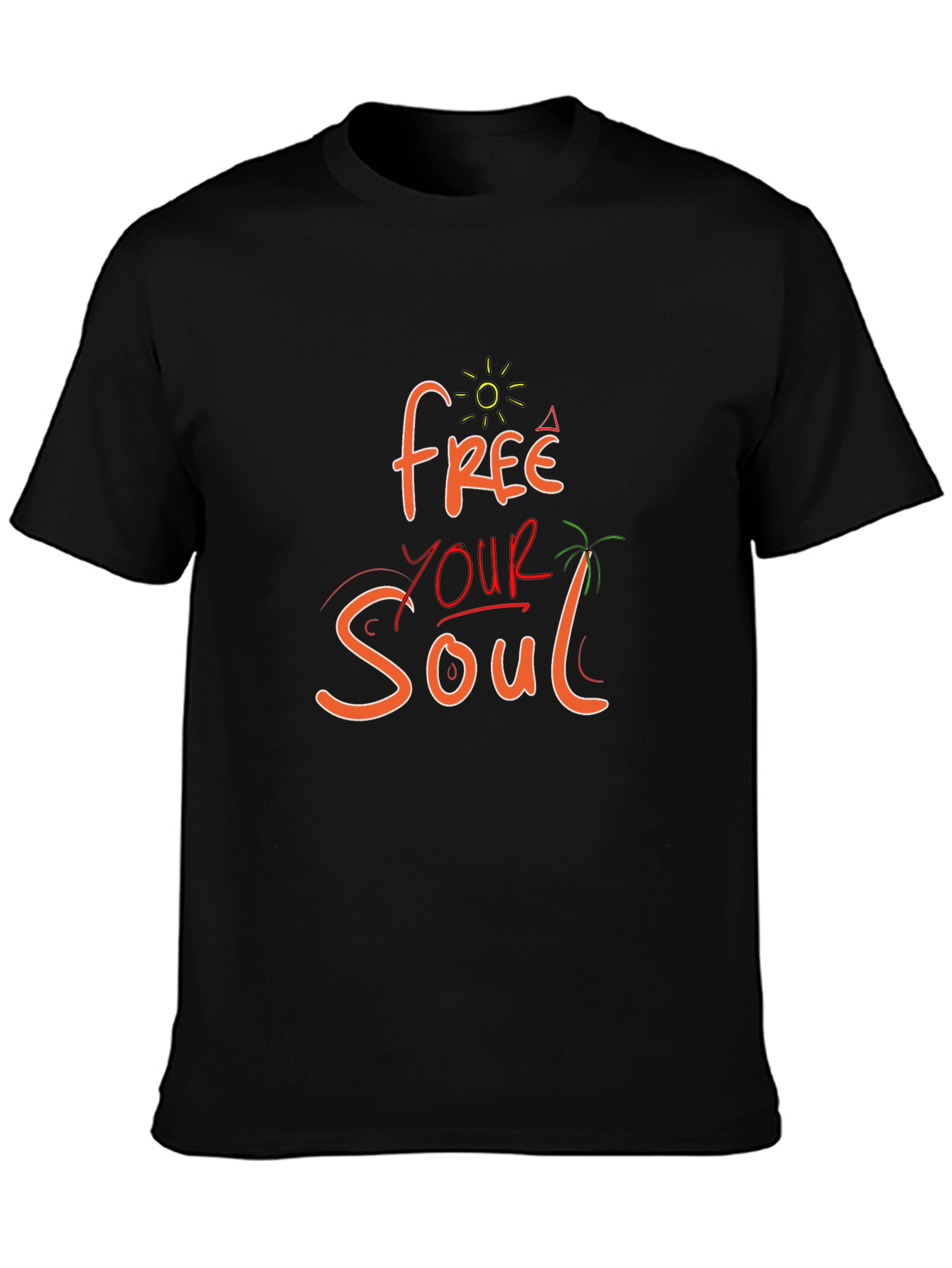 Free Your Soul Graphic Tee - Black