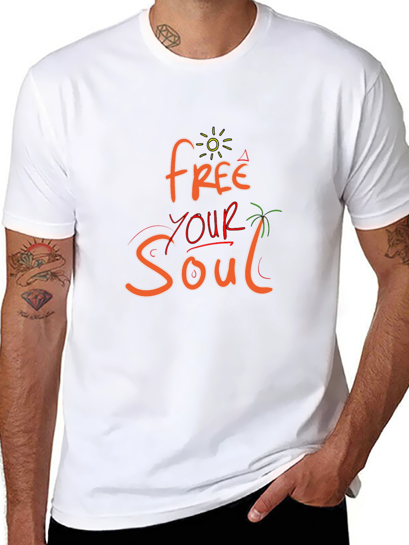 Free Your Soul Graphic Tee - Black