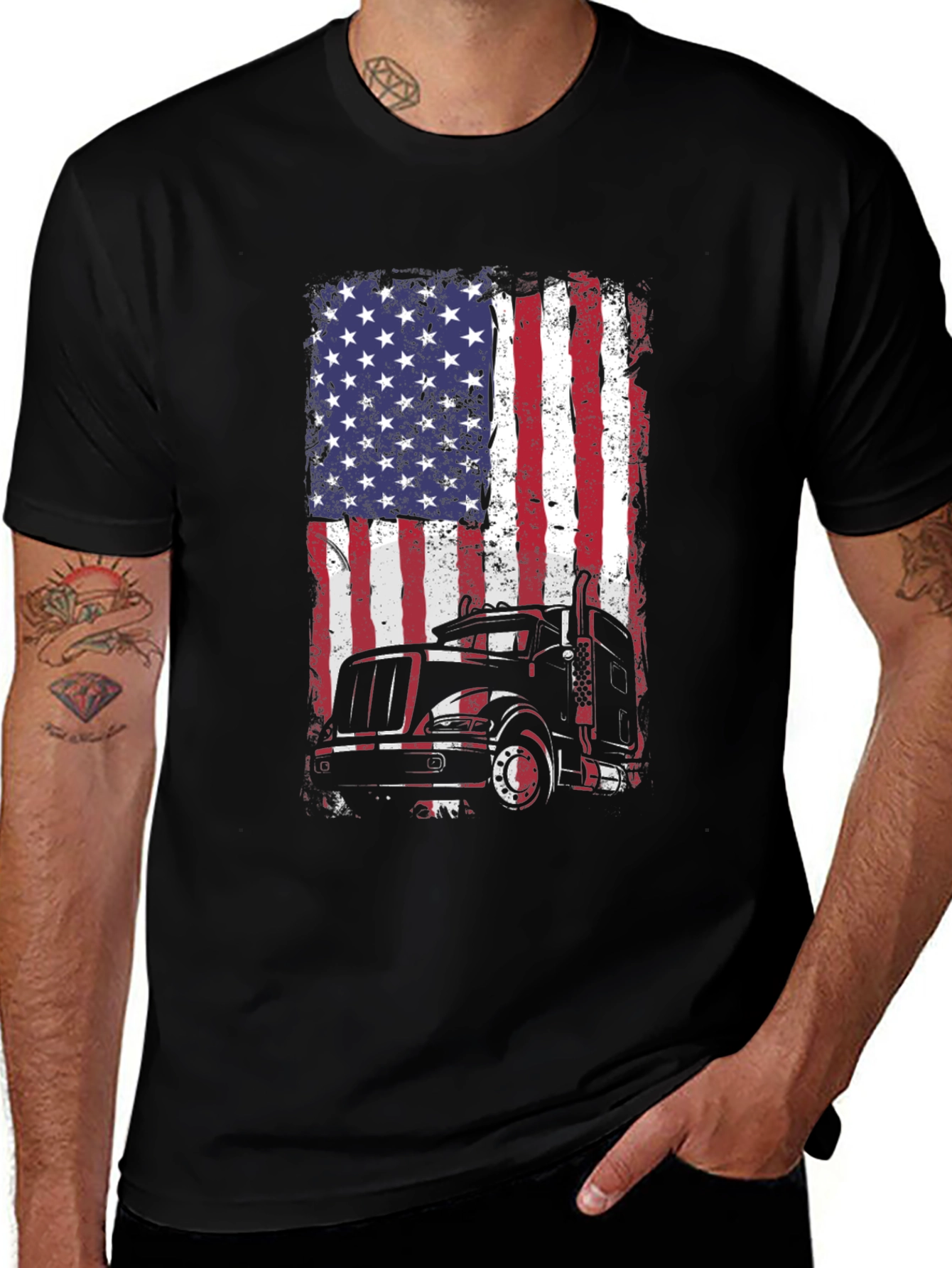 American Trucker Flag T-Shirt