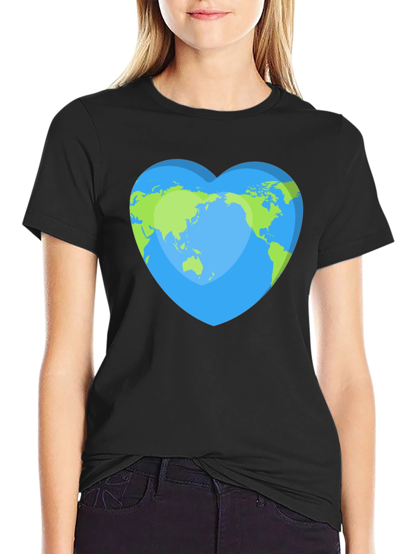Earth Heart T-Shirt - Eco-Friendly World Love Tee