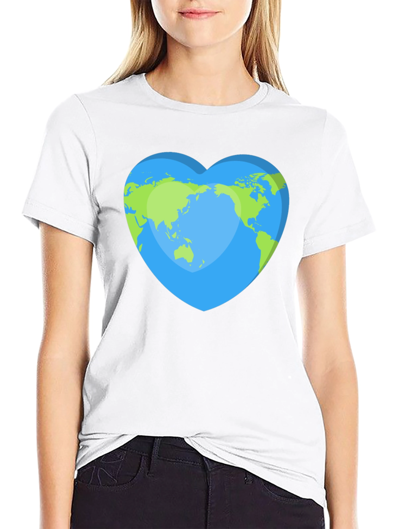 Earth Heart T-Shirt - Eco-Friendly World Love Tee