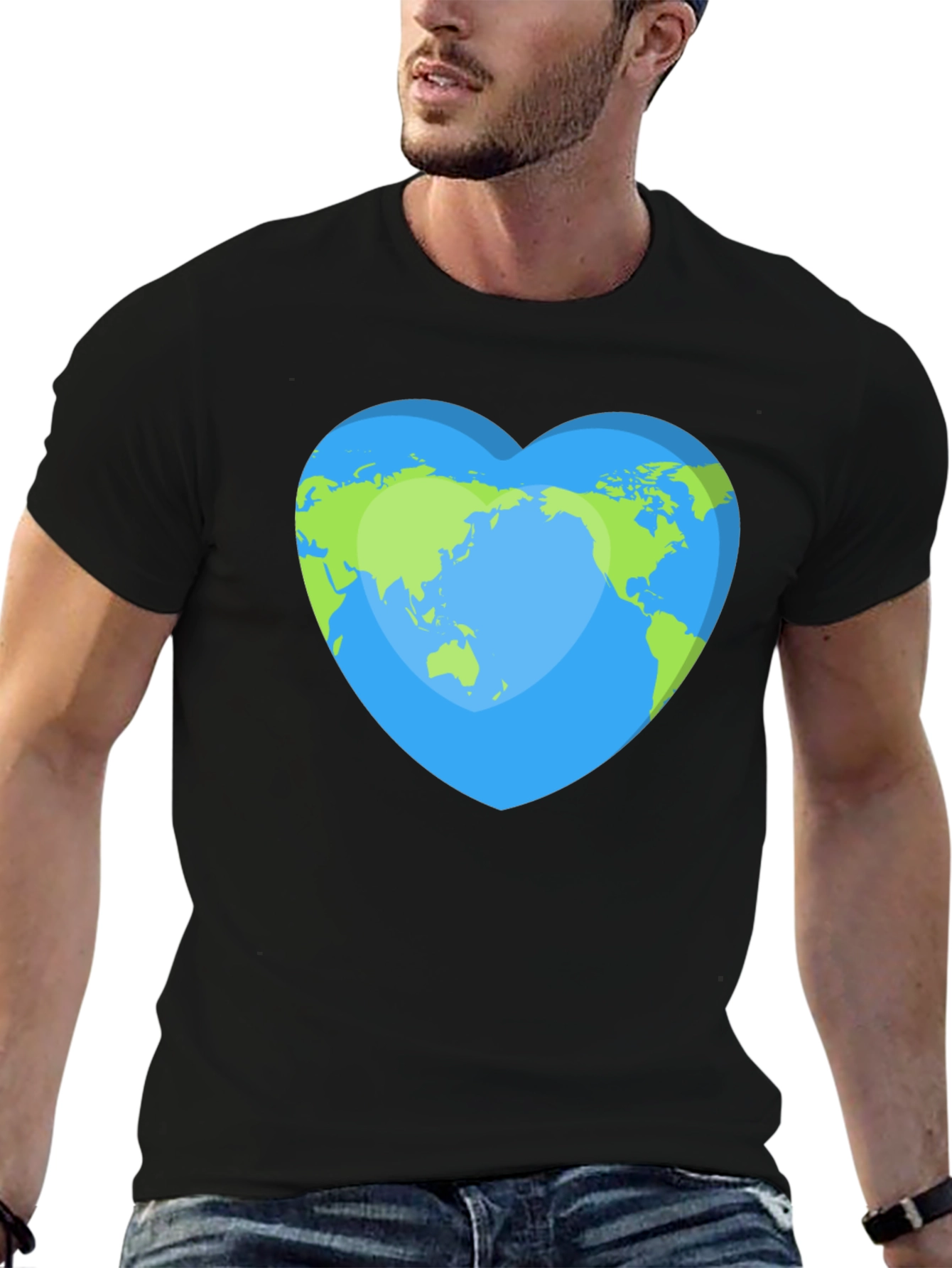 Earth Heart T-Shirt - Eco-Friendly World Love Tee