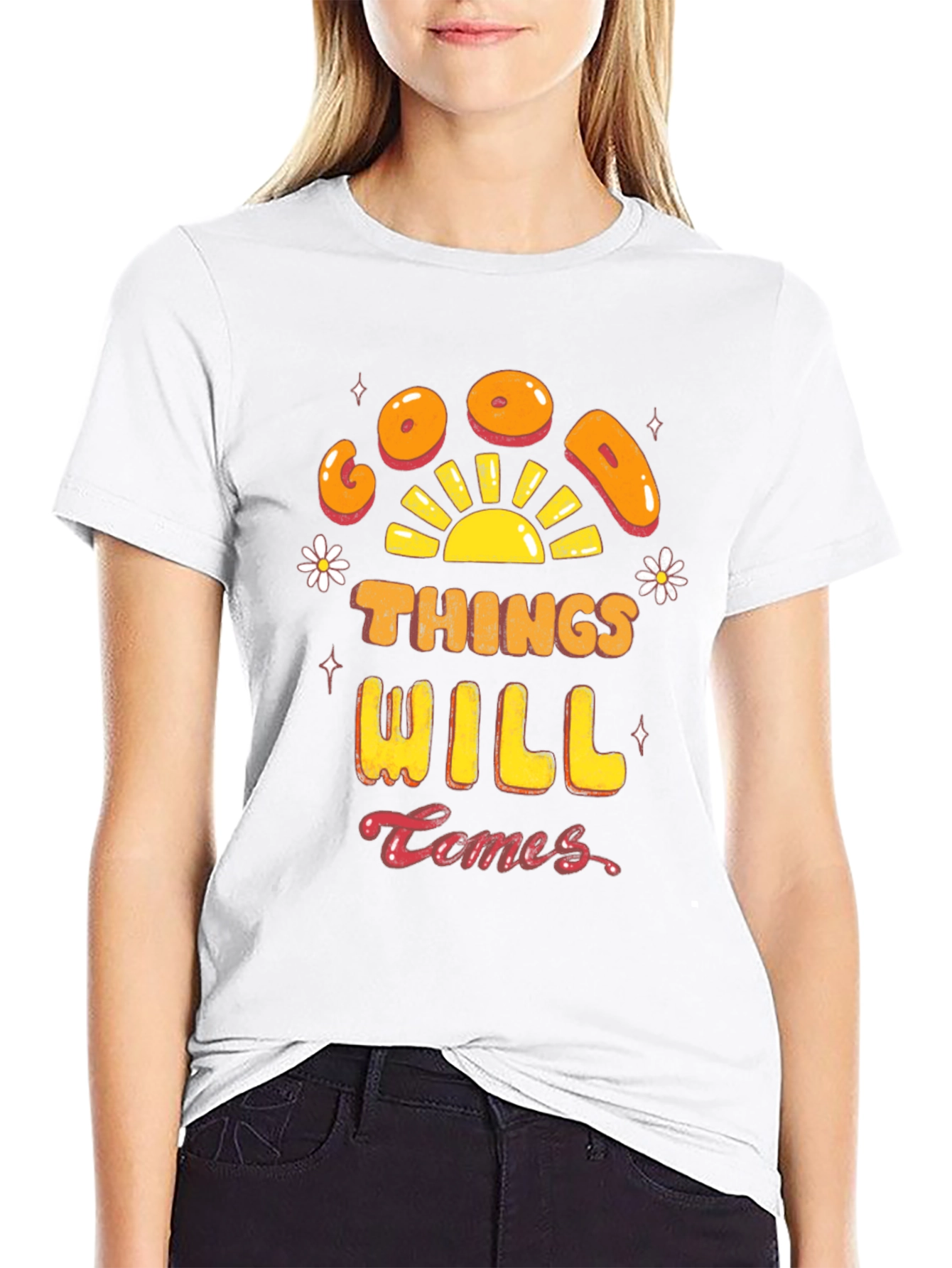 Good Things Will Comes T-Shirt - Black