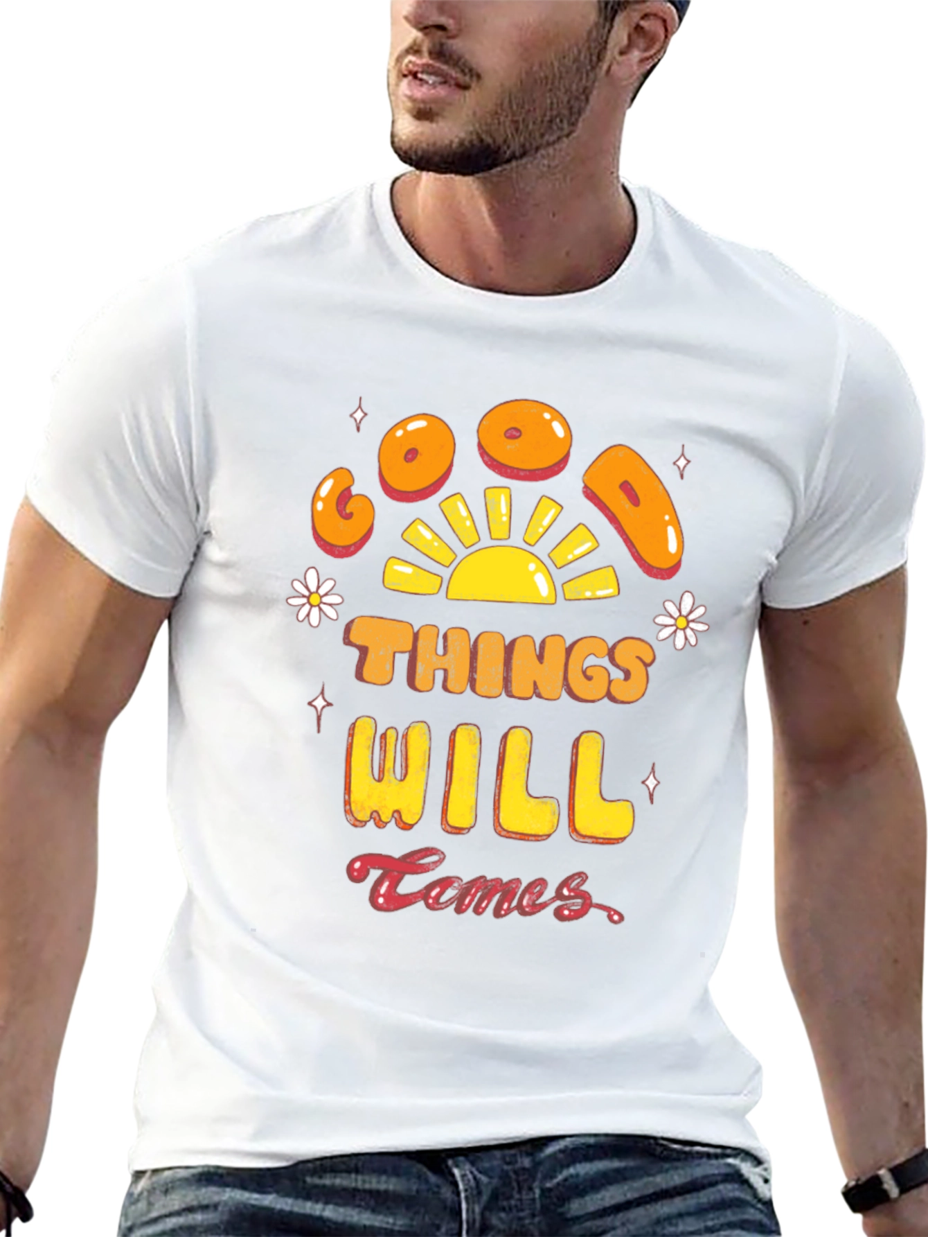 Good Things Will Comes T-Shirt - Black