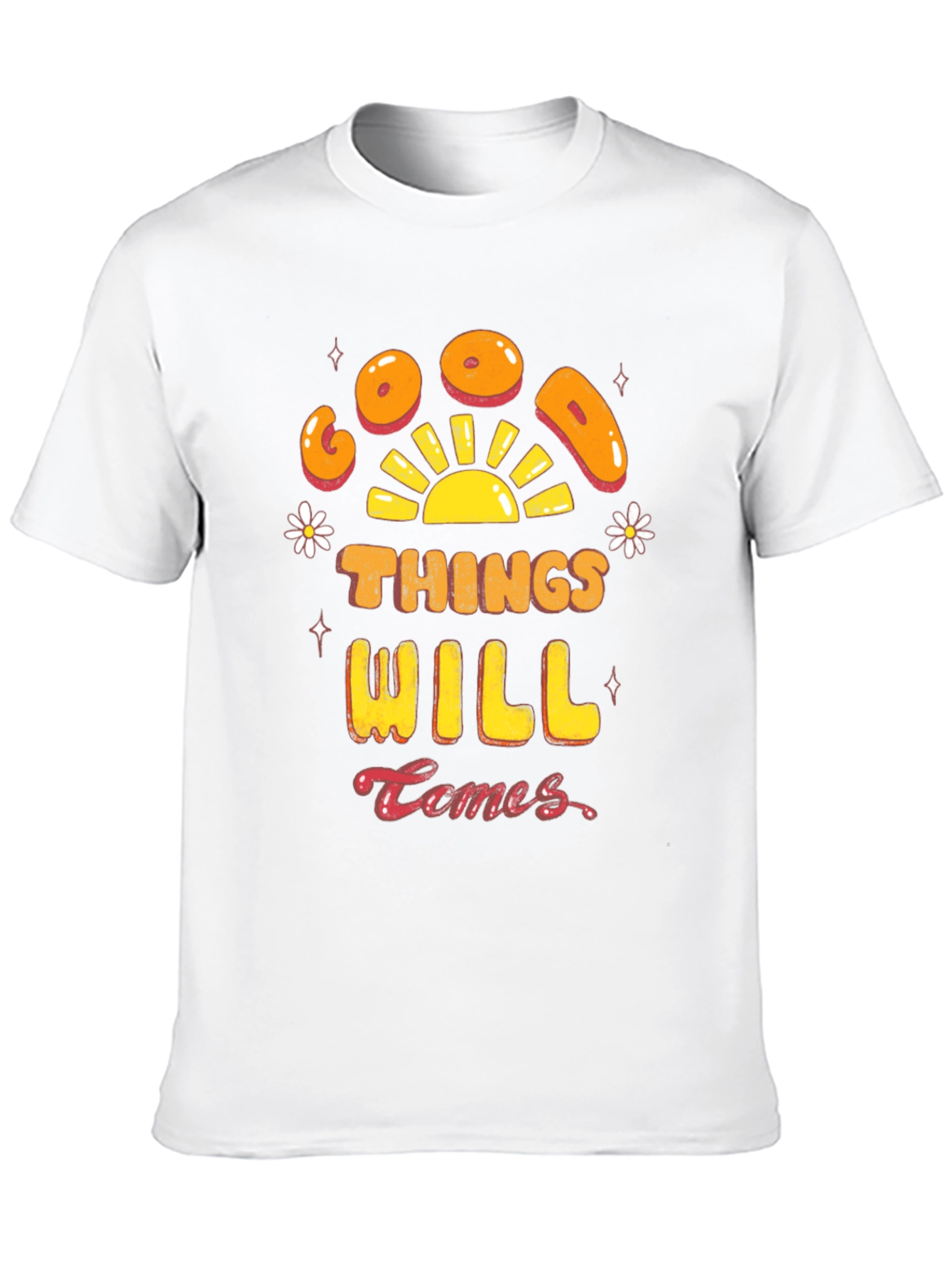 Good Things Will Comes T-Shirt - Black