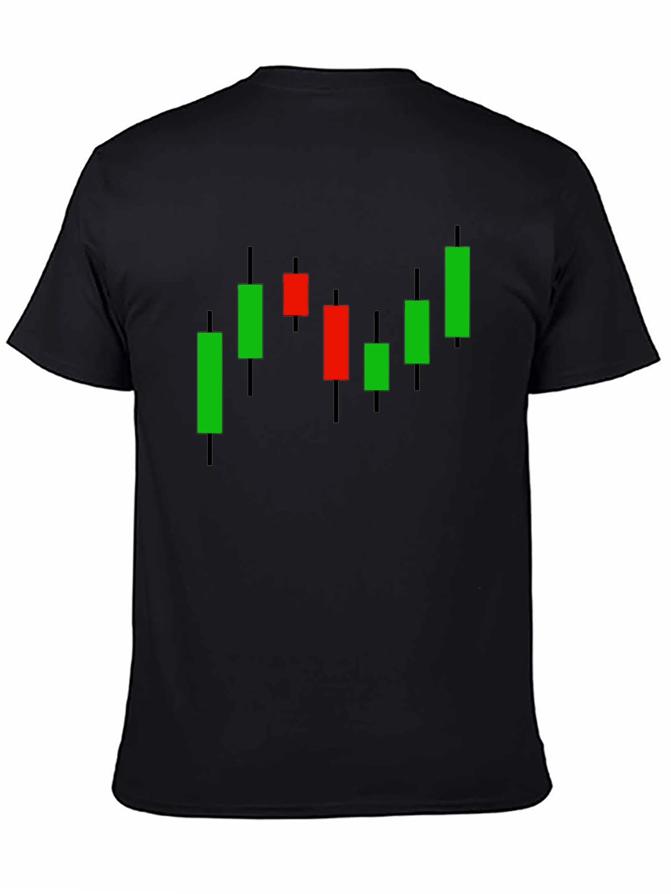 Stock Chart T-Shirt - Black Investment Tee