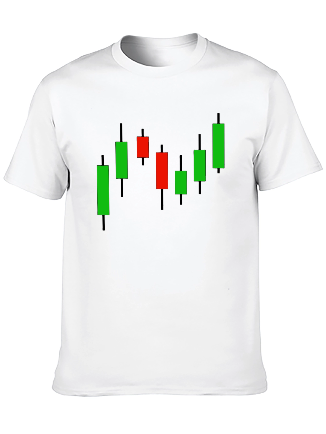 Stock Chart T-Shirt - Black Investment Tee