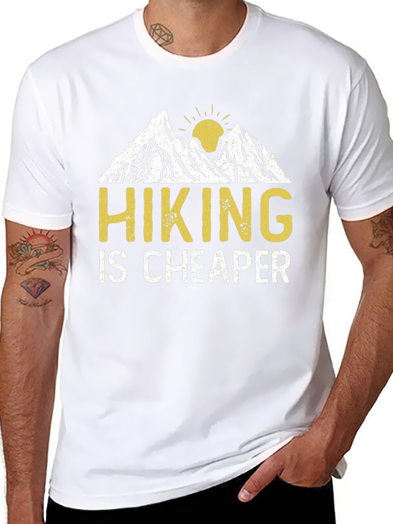 Hiking is Cheaper Graphic T-Shirt