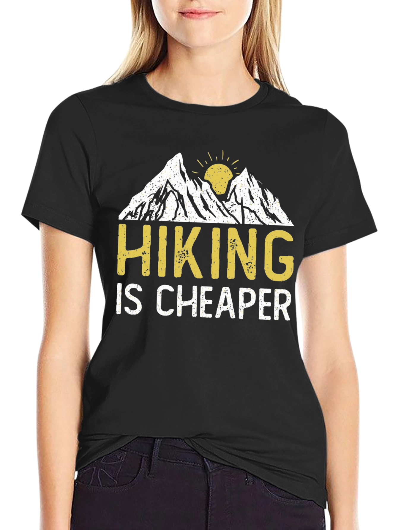 Hiking is Cheaper Graphic T-Shirt
