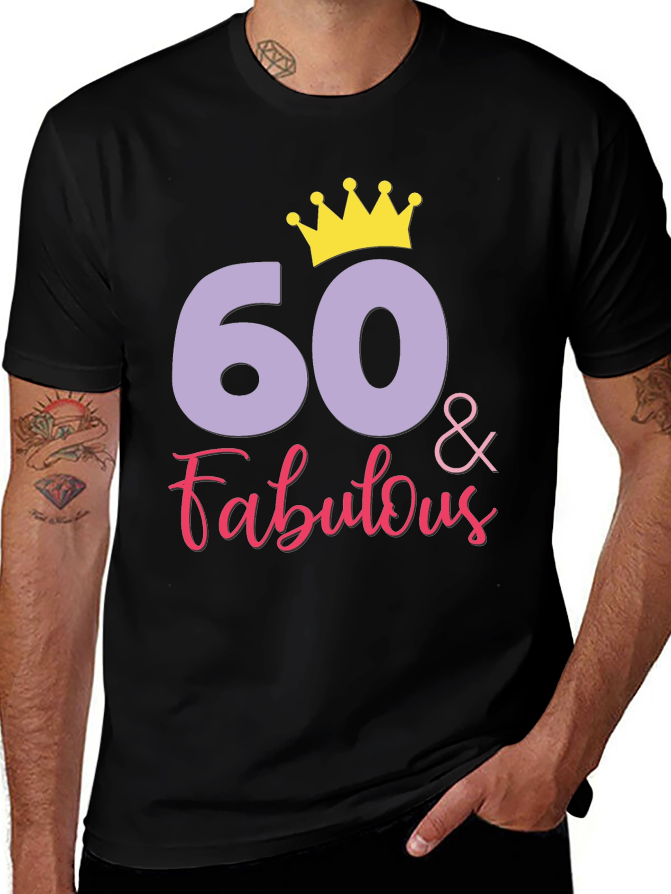 60 & Fabulous Birthday T-Shirt